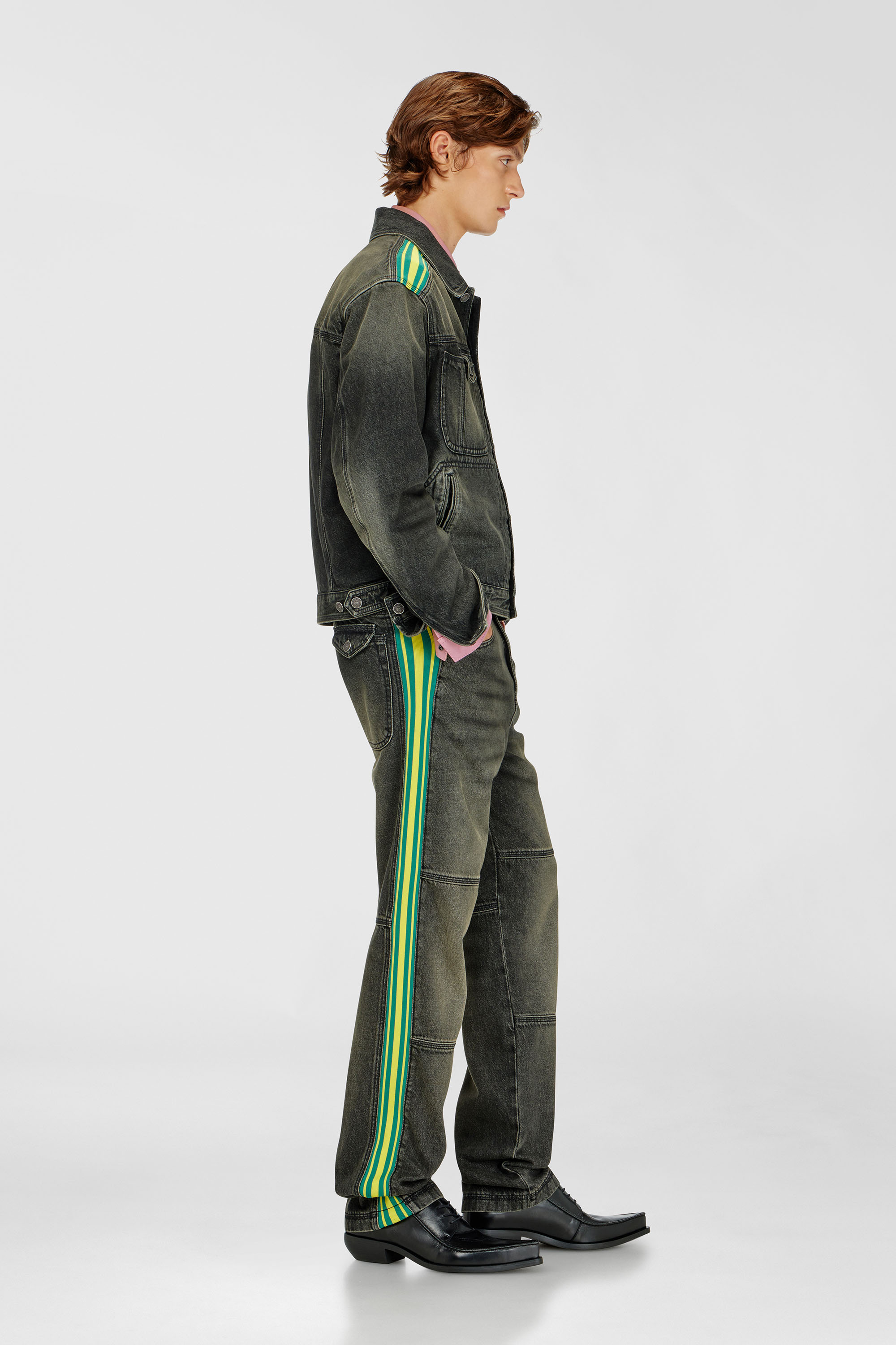 Diesel - Regular Jeans D-Arbus 0DBEZ Homme, Noir/Gris fonc&eacute; - Image 1