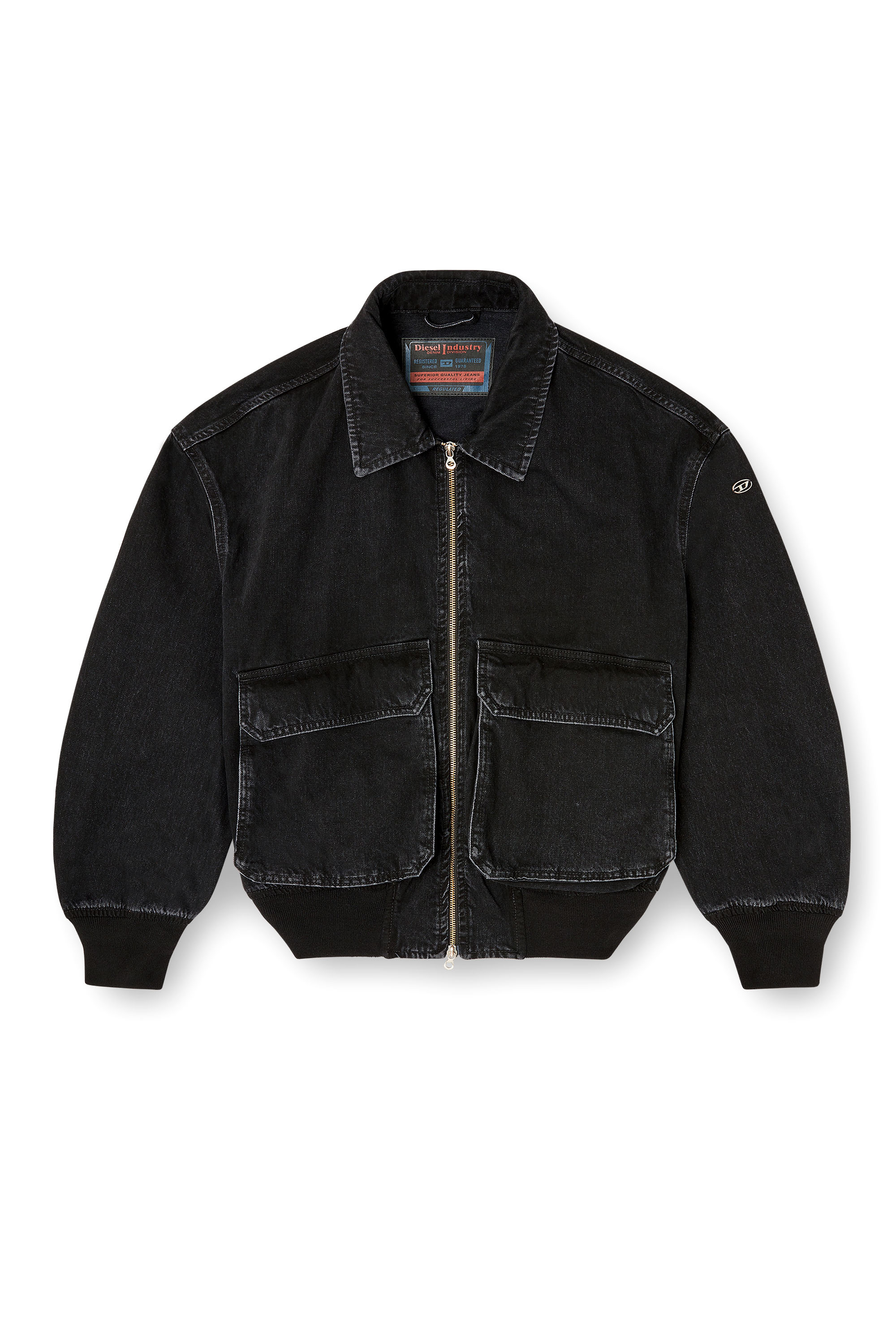 Diesel - D-KURZ, Veste en denim Mixte in Noir - 2