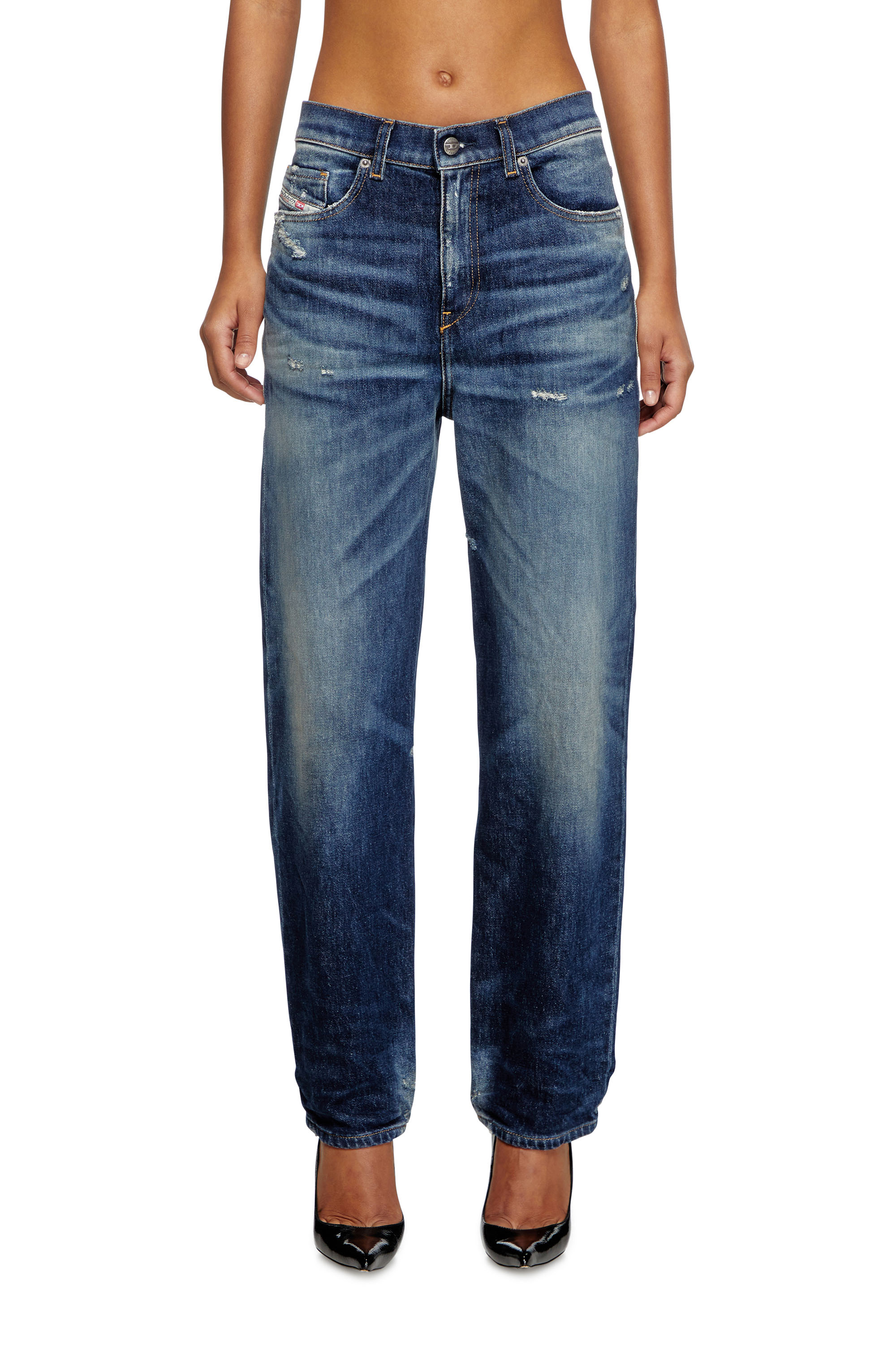 Diesel - Damen Regular Jeans 2016 D-Air 09J56, Dunkelblau - 2