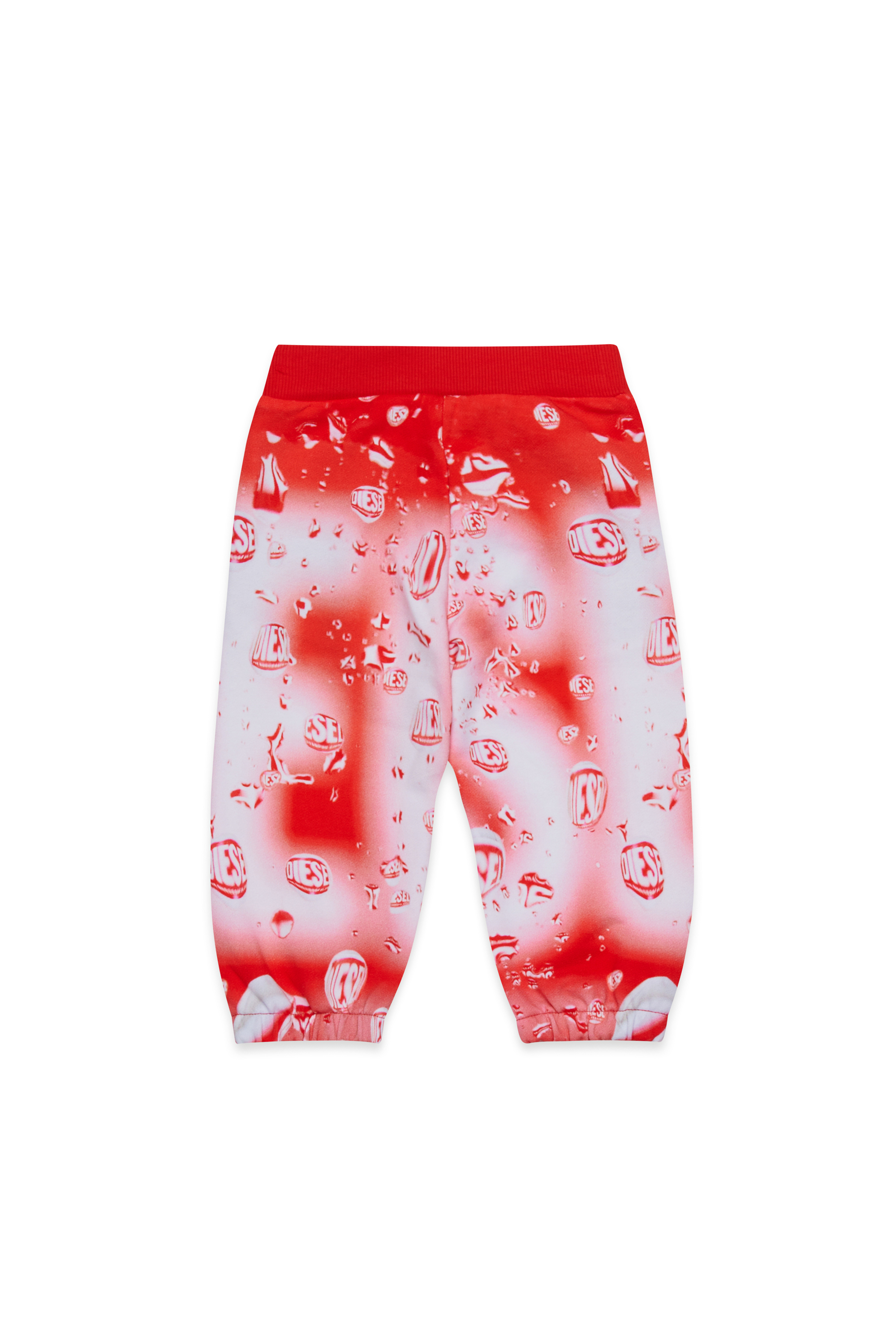 Diesel - PULIB, Pantalons en coton avec imprimé Mixte in Rouge - 2