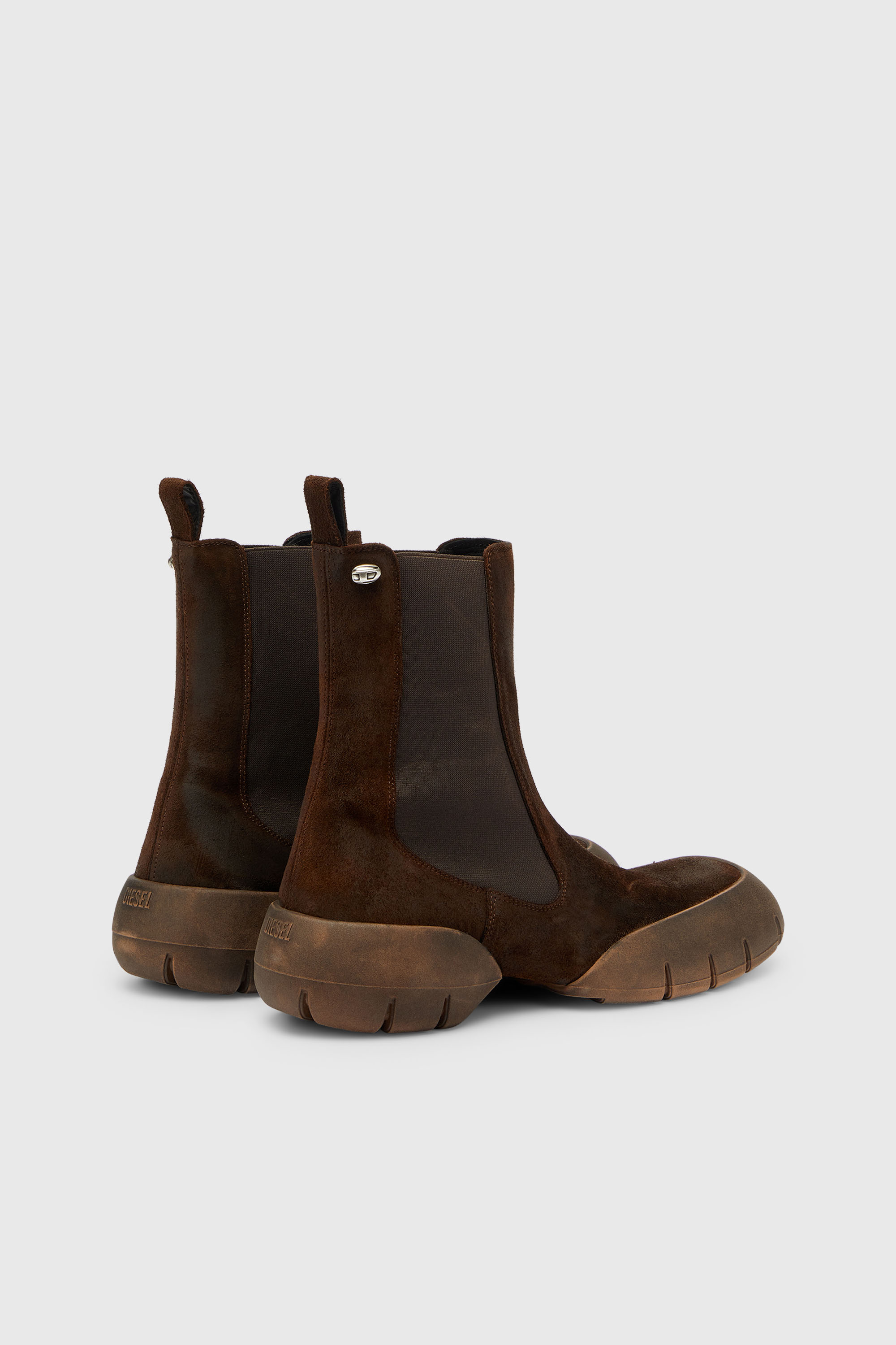 Diesel - D-MATHIEU CH, D-Mathieu - Bottines en su&egrave;de avec semelle en caoutchouc Homme in Marron - 3
