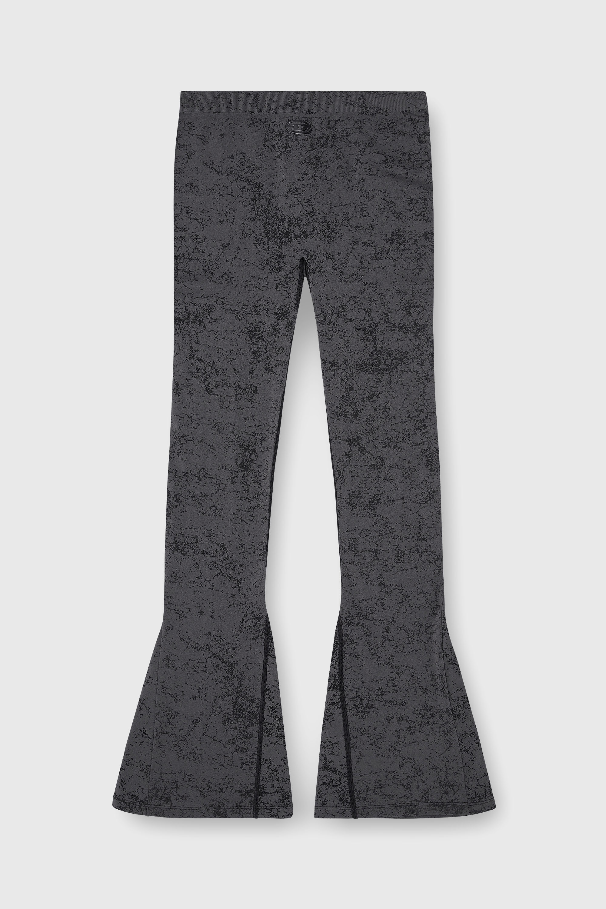 Diesel - CORNELIA-UTLT, Damen Fared leggings mit Utility-Print in Dunkelgrau - 2