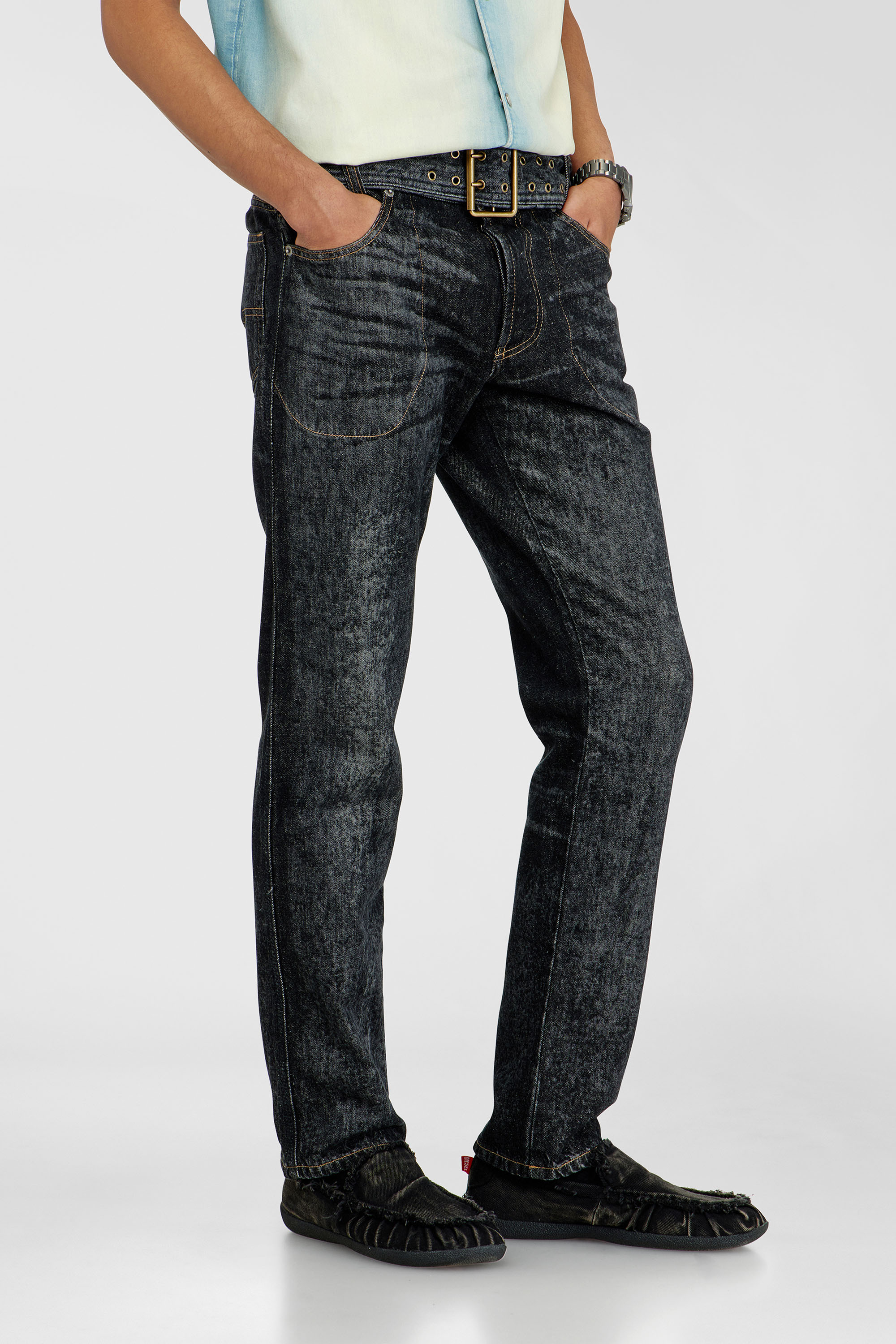Diesel - Herren Slim Jeans D-Villus 09Q24, Schwarz/Dunkelgrau - 7