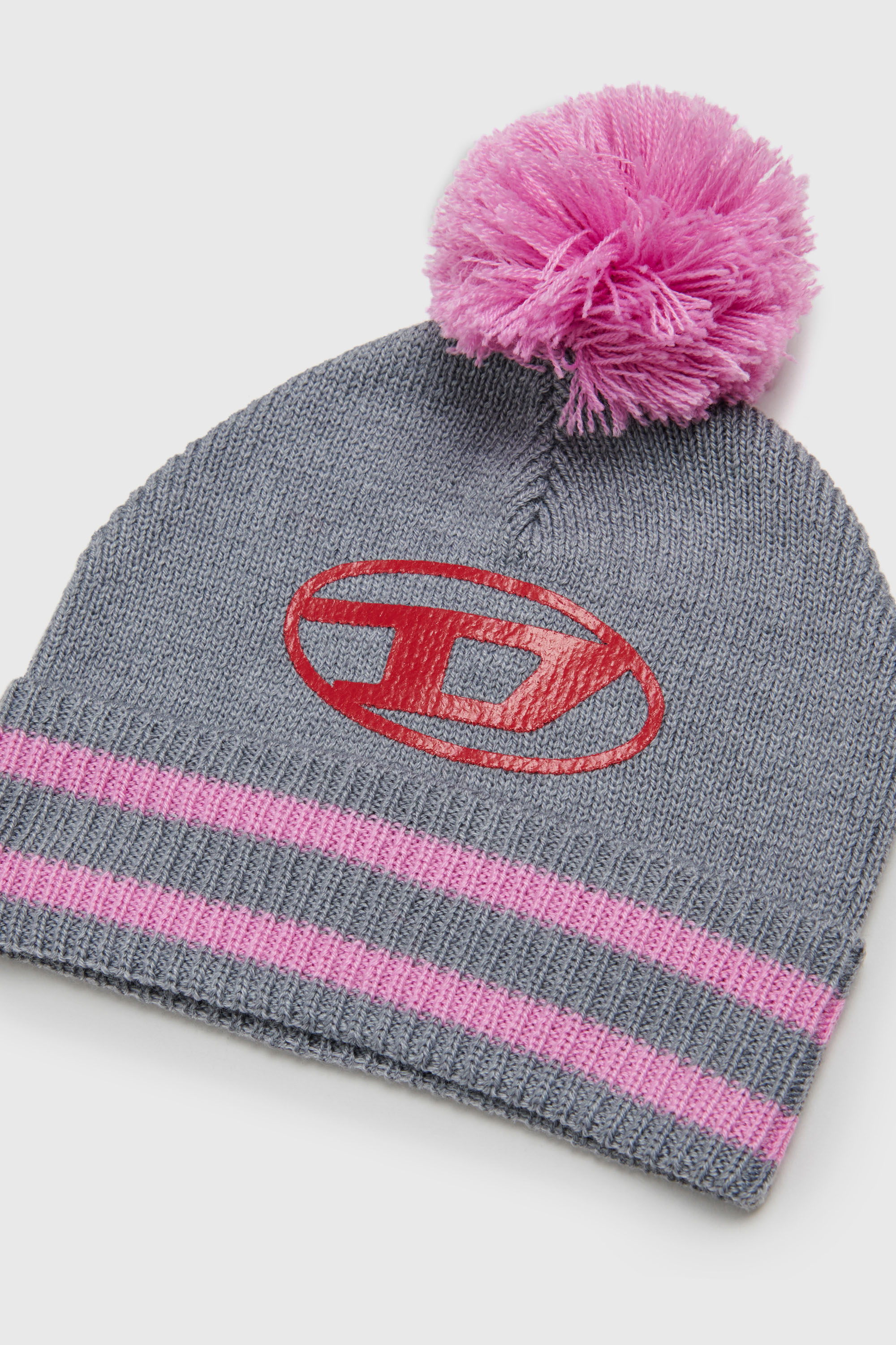 Diesel - FUTEEB, Berretto a righe con pompon in misto lana Unisex in Multicolor - 3