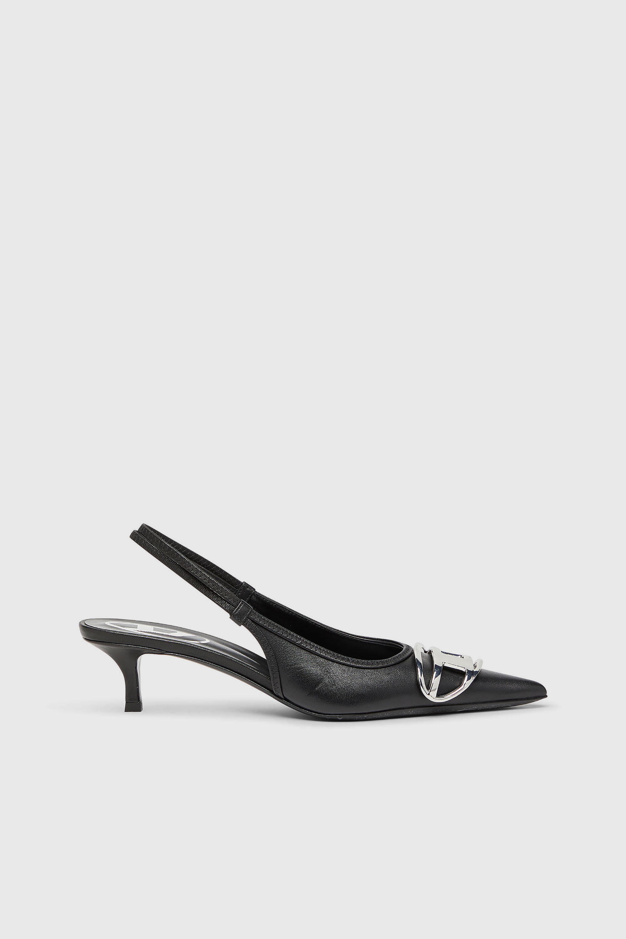 Diesel - D-VENUS SB 40, D-Venus-D&eacute;collet&eacute; slingback in nappa Donna in Nero - 1