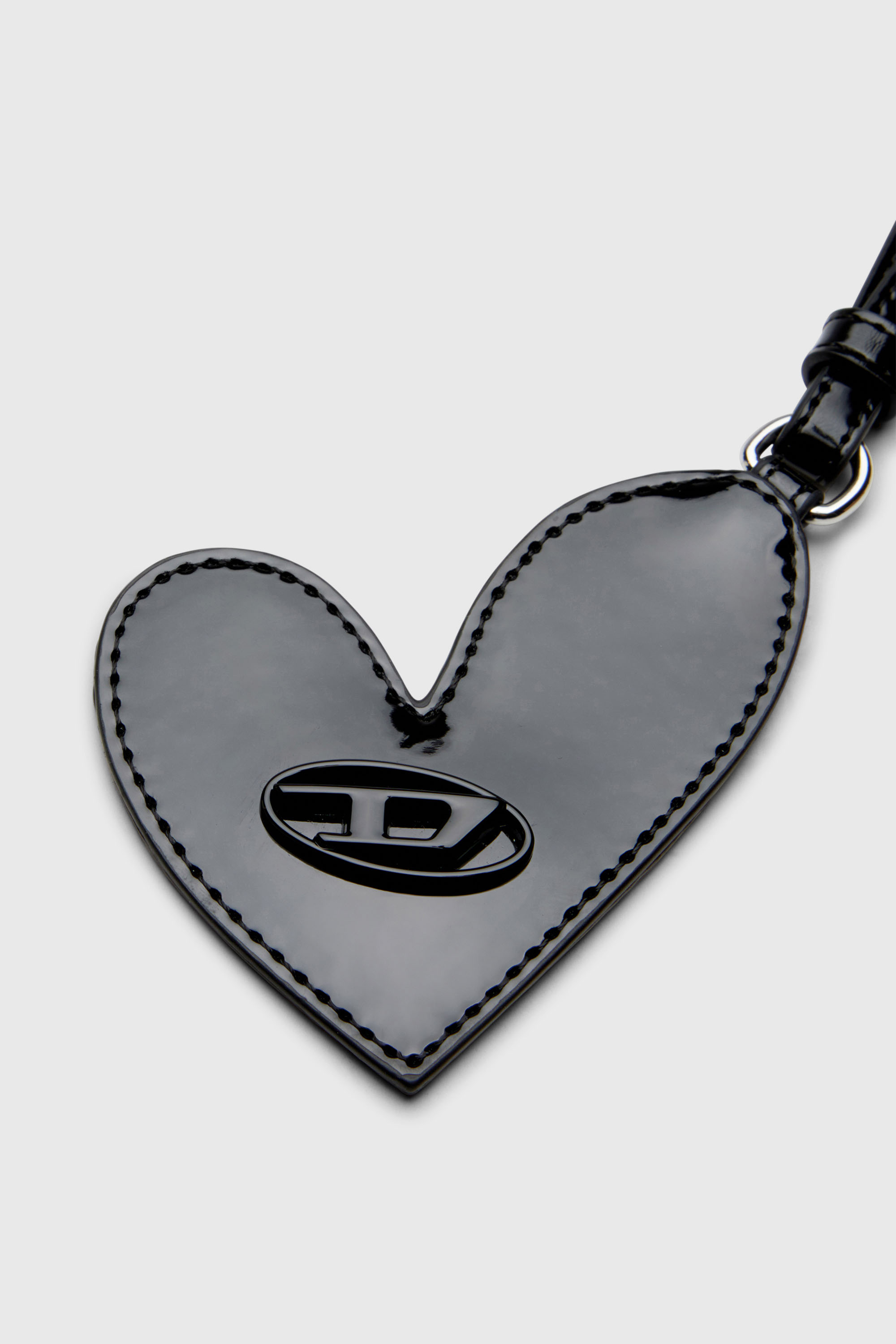 Diesel - PLAY MIRROR, Charm con specchio effetto lucido Donna in Nero - 3
