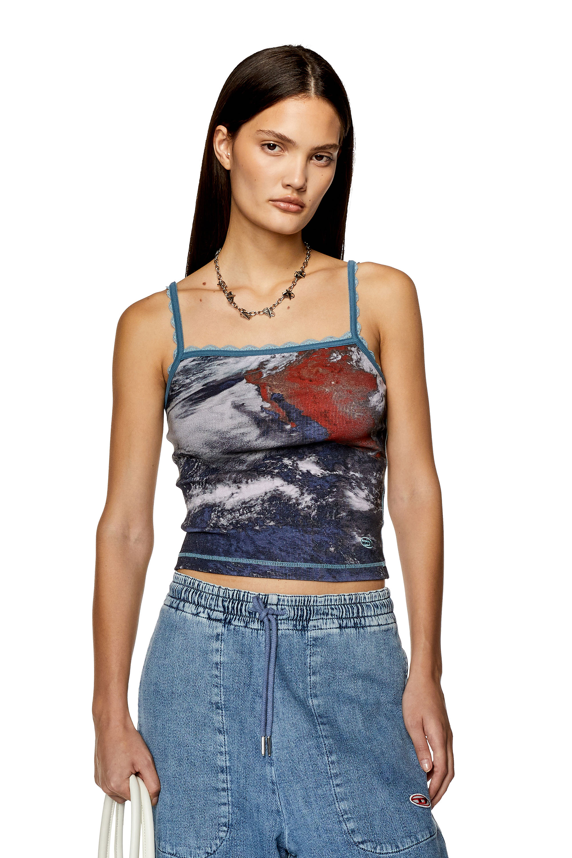 Diesel - T-HOP-LACE, Blau - Image 1