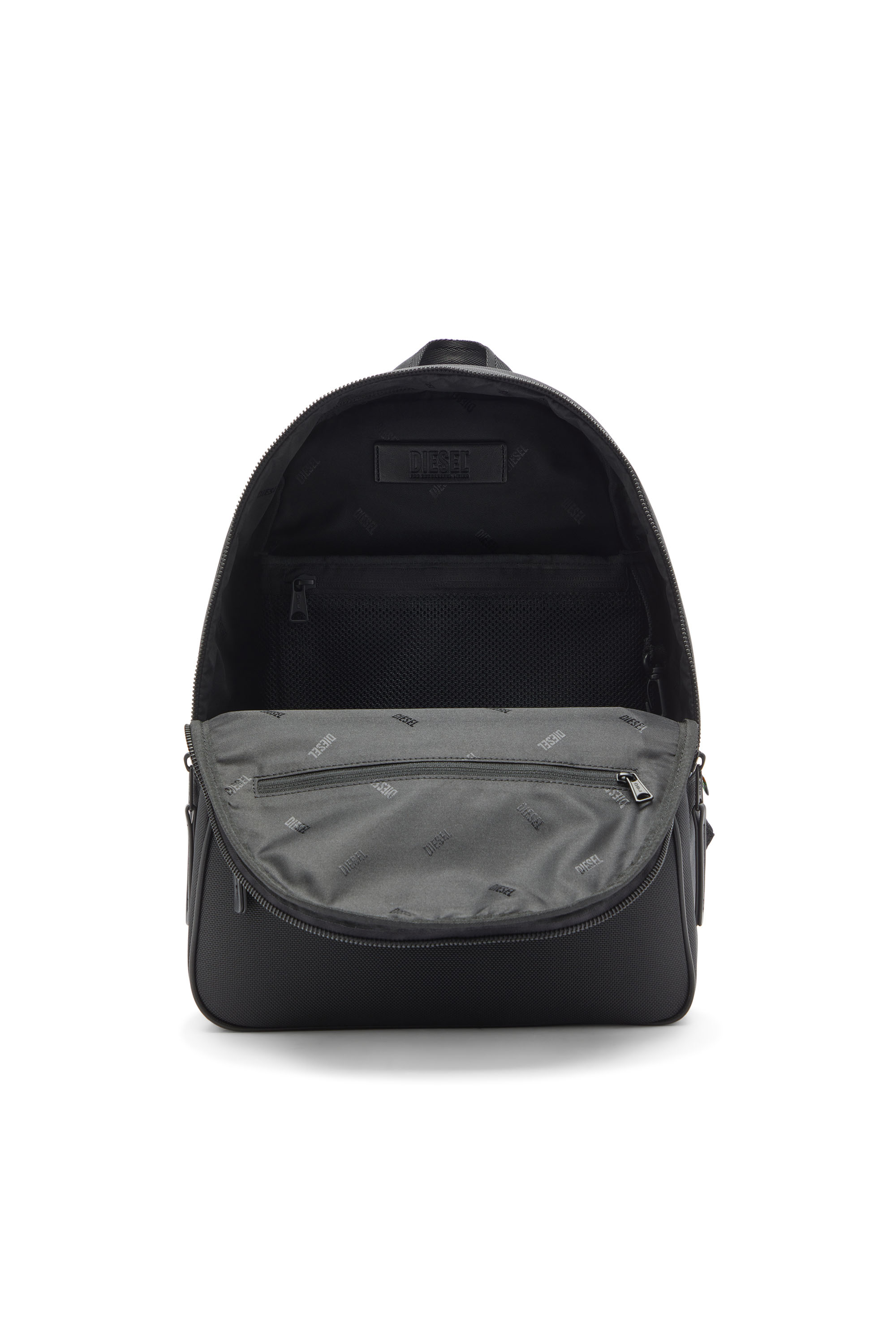 Diesel - HOLI-D BACKPACK M, Unisex's Holi-D - Backpack in nylon with Oval D logo in Black - 4