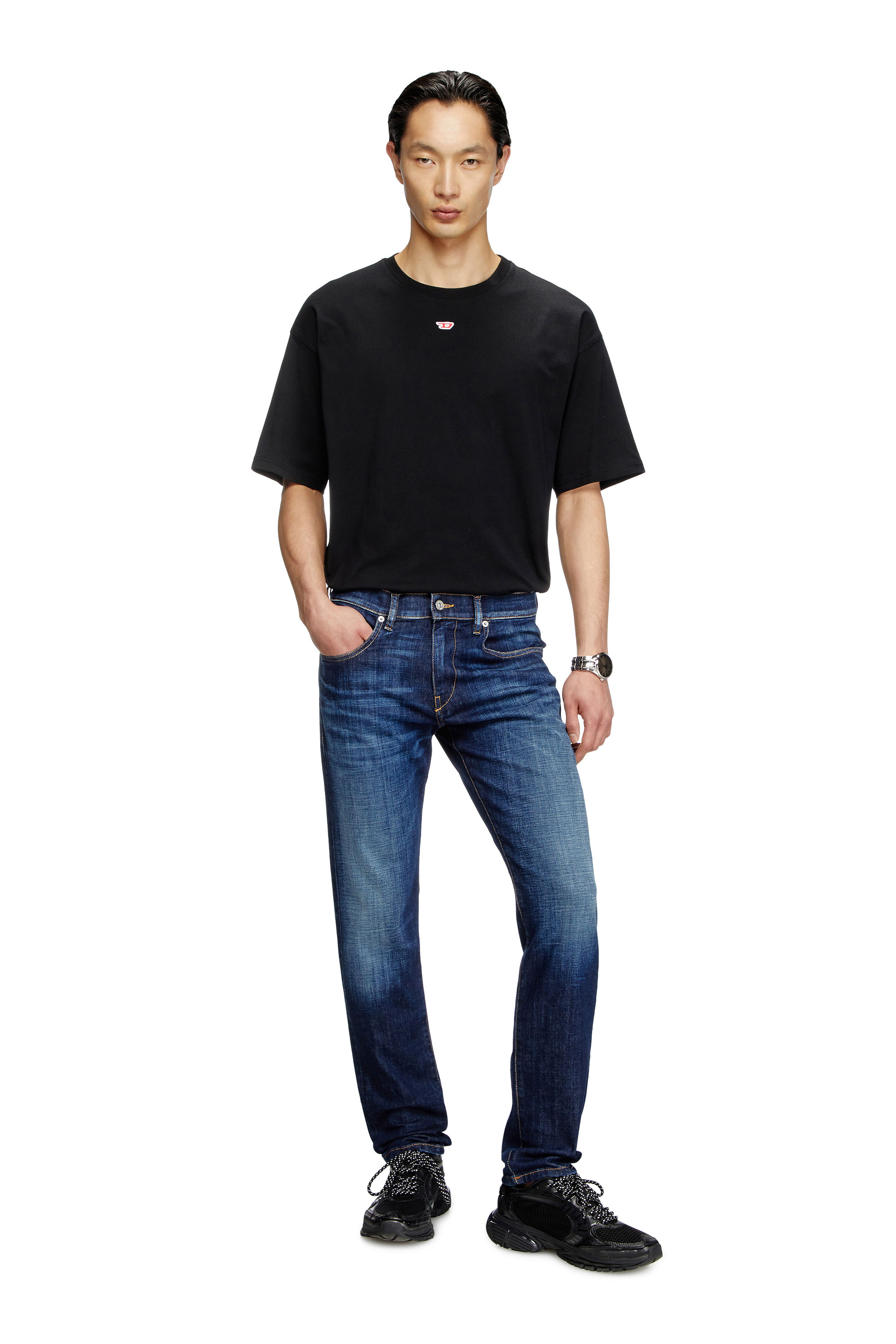 Diesel - Slim Jeans 2019 D-Strukt 09L61 Homme, Bleu moyen - Image 1