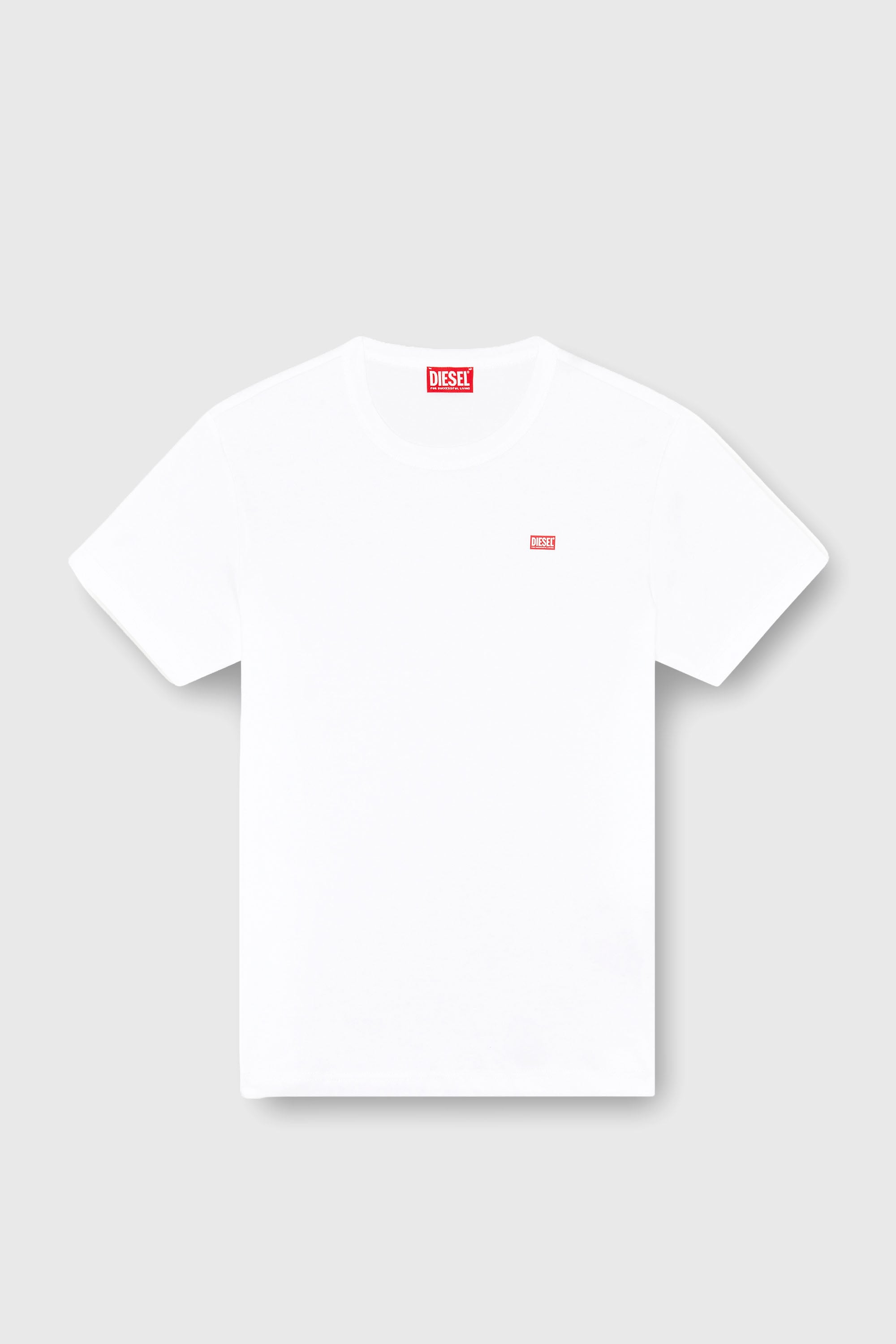 Diesel - T-MIEGOR-K77, Herren T-Shirt aus merzerisierter Baumwolle in Wei&szlig; - 2