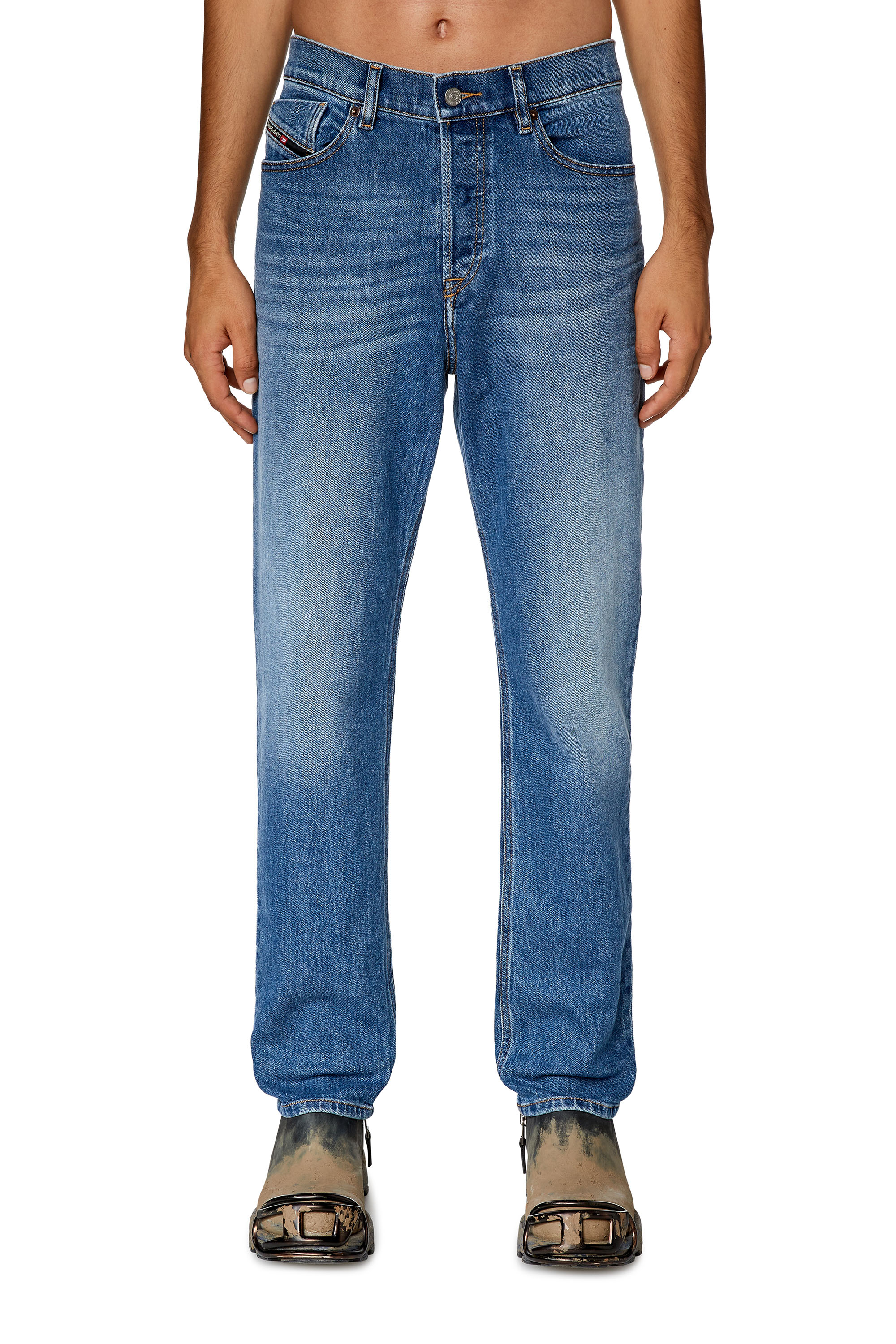 Diesel - Tapered Jeans 2005 D-Fining 09F82, Blu medio - Image 1