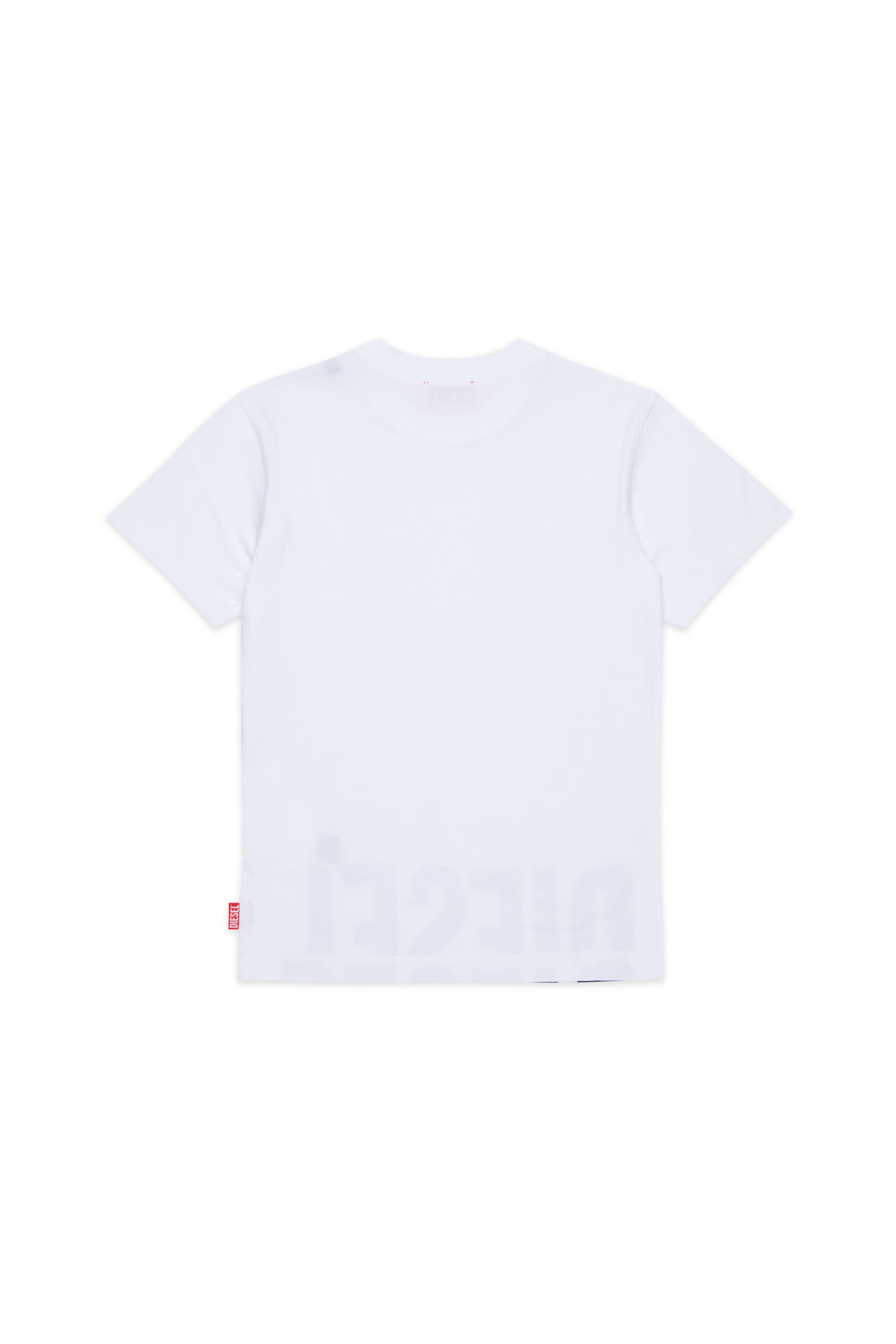 Diesel - TPRES, T-shirt avec logo d&eacute;coup&eacute; Homme in Blanc - 2