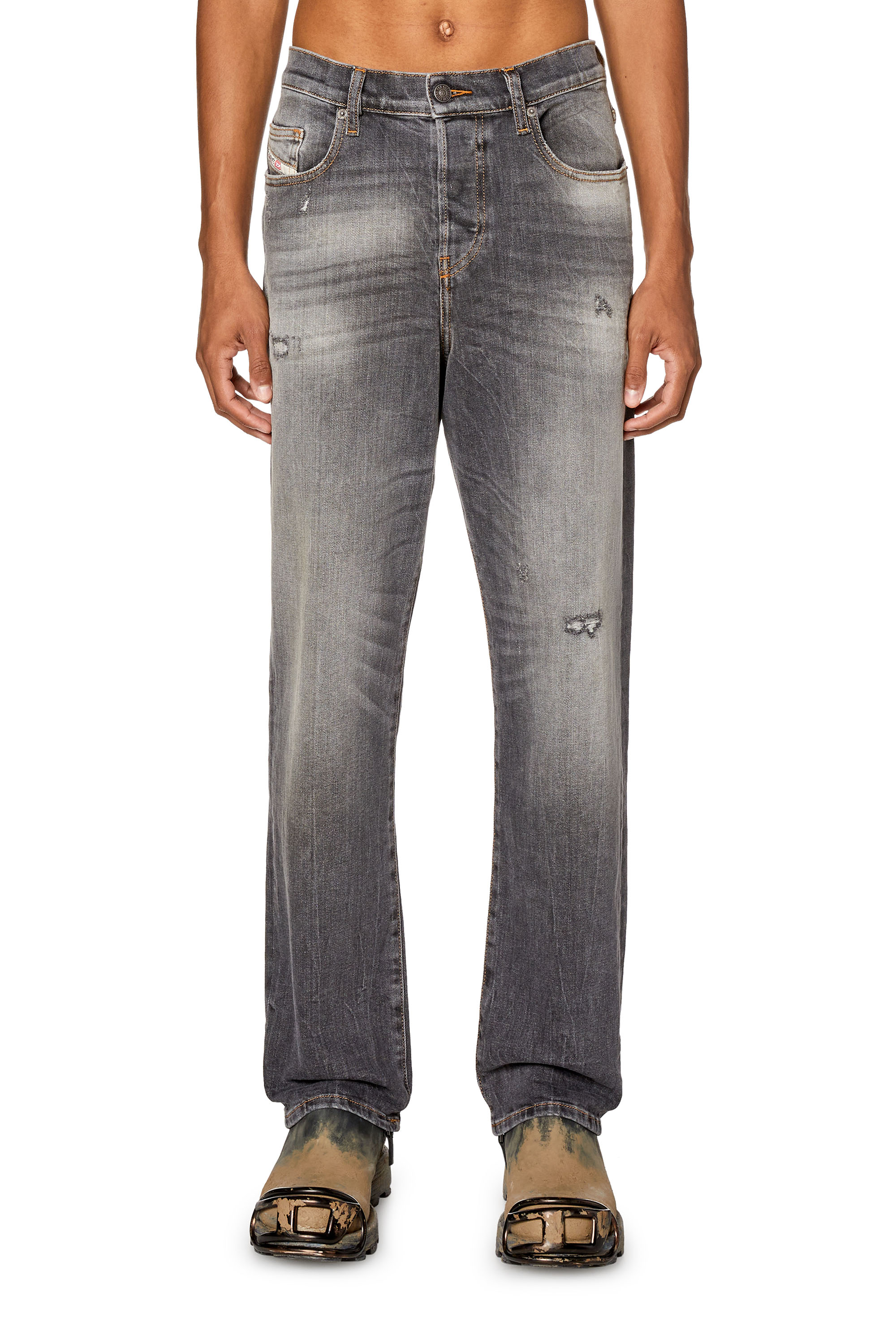 Diesel - Straight Jeans 2020 D-Viker 09G21, Nero/Grigio scuro - Image 1