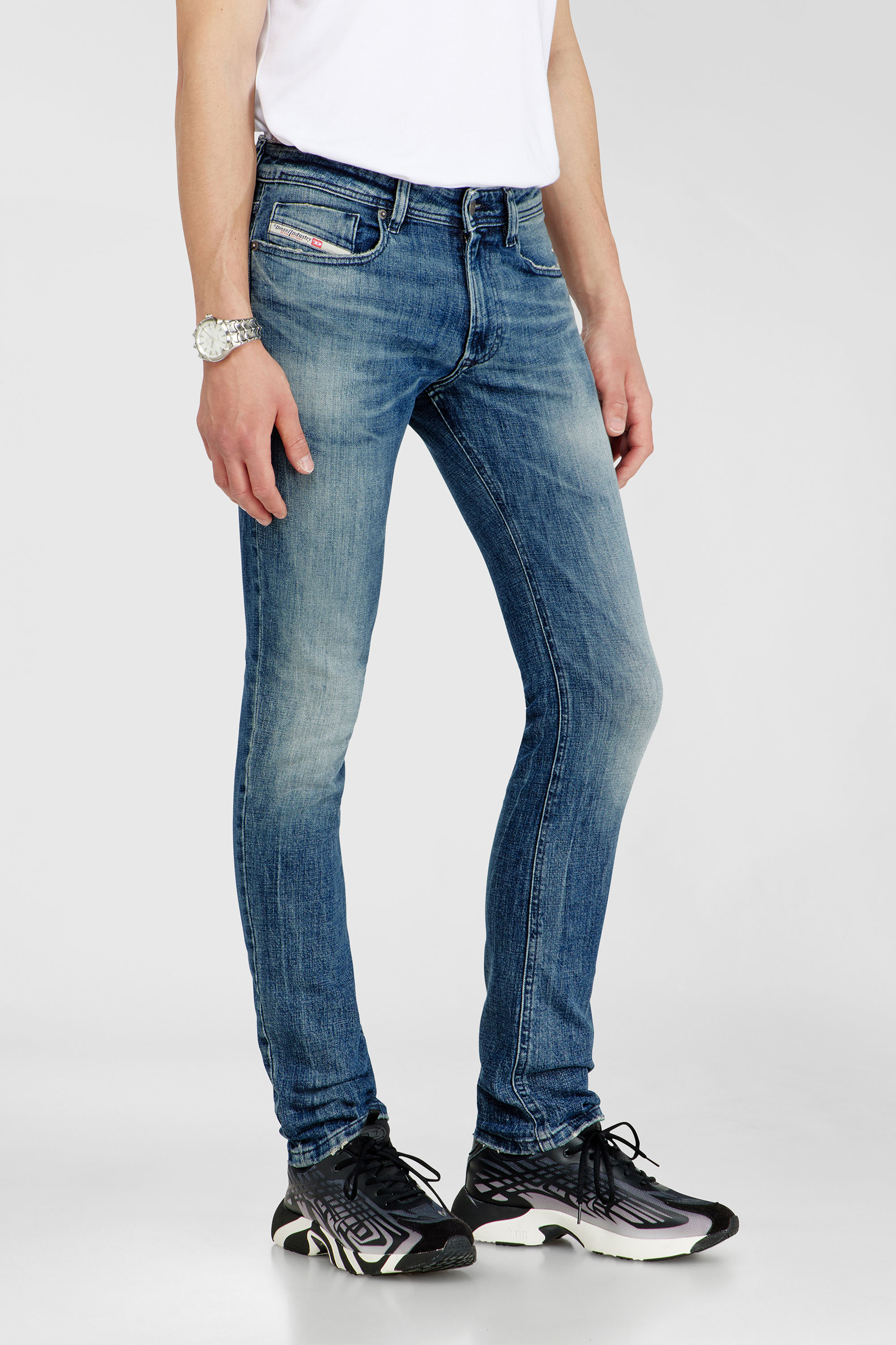 Diesel - Skinny Jeans 1979 Sleenker 0KBBE Uomo, Blu medio - Image 7