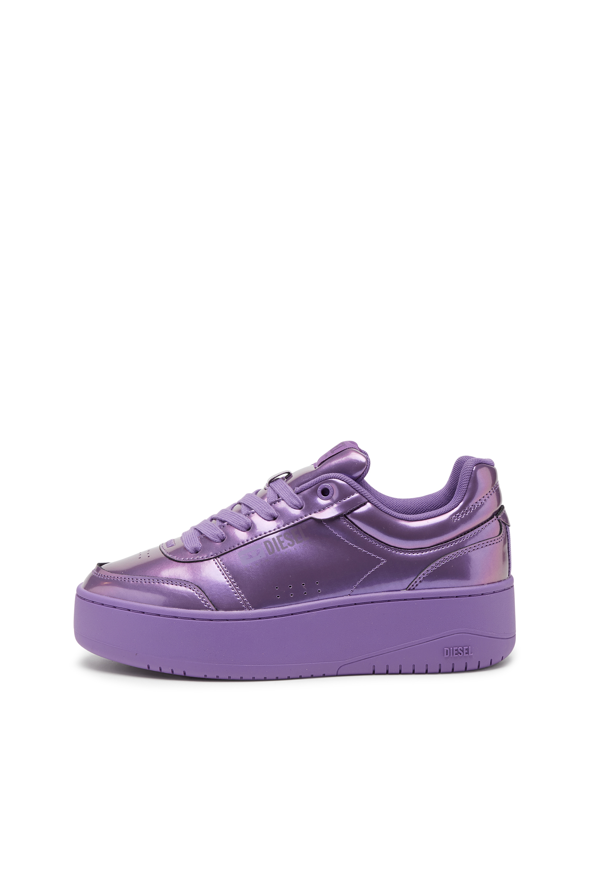 Diesel - S-ATHENE BOLD VTG W, S-Athene-Sneakers compensées effet irisé Femme in Violet - 7