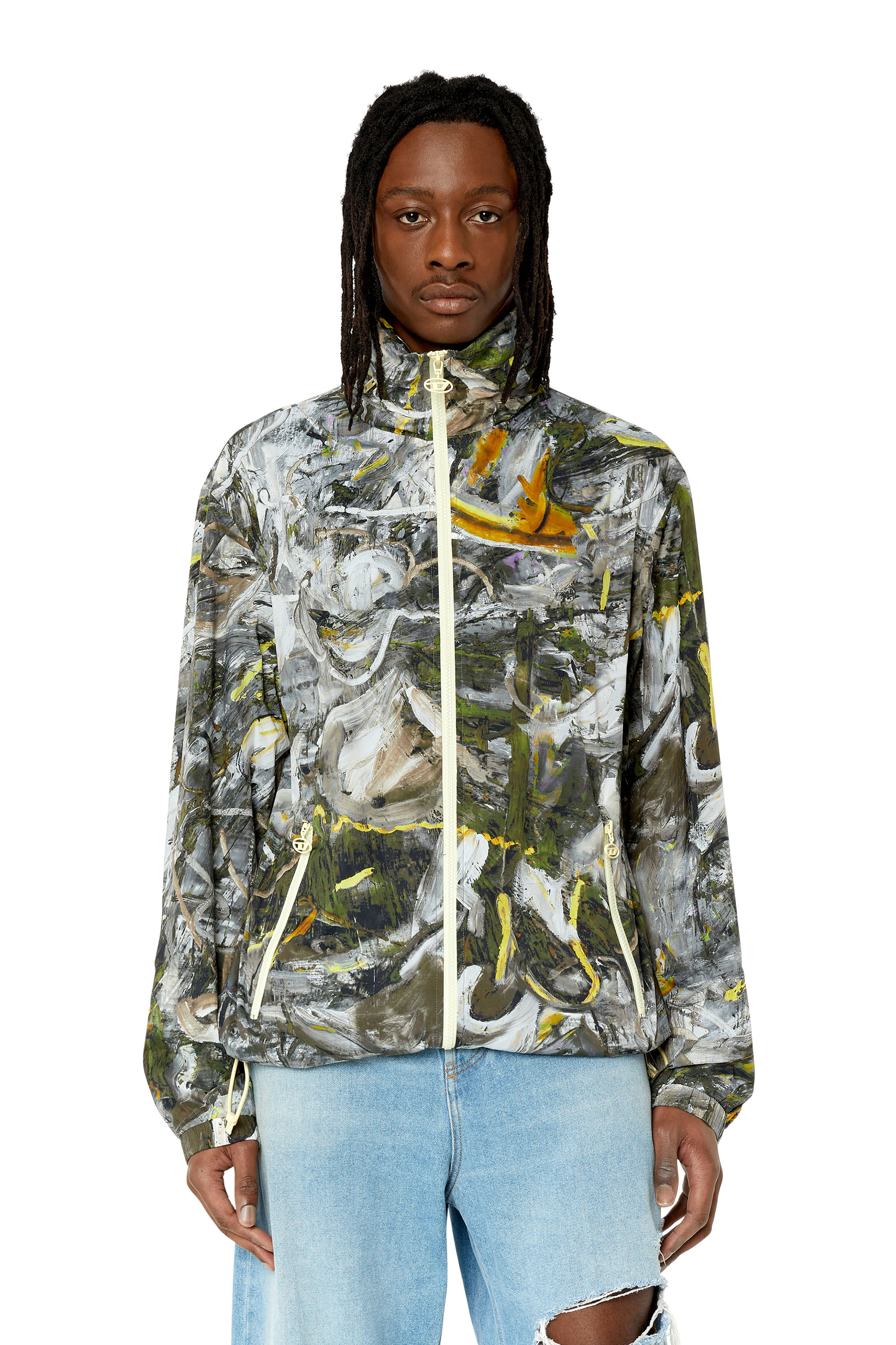 Diesel - J-WARREL-PRINT, Nero/Bianco - Image 1