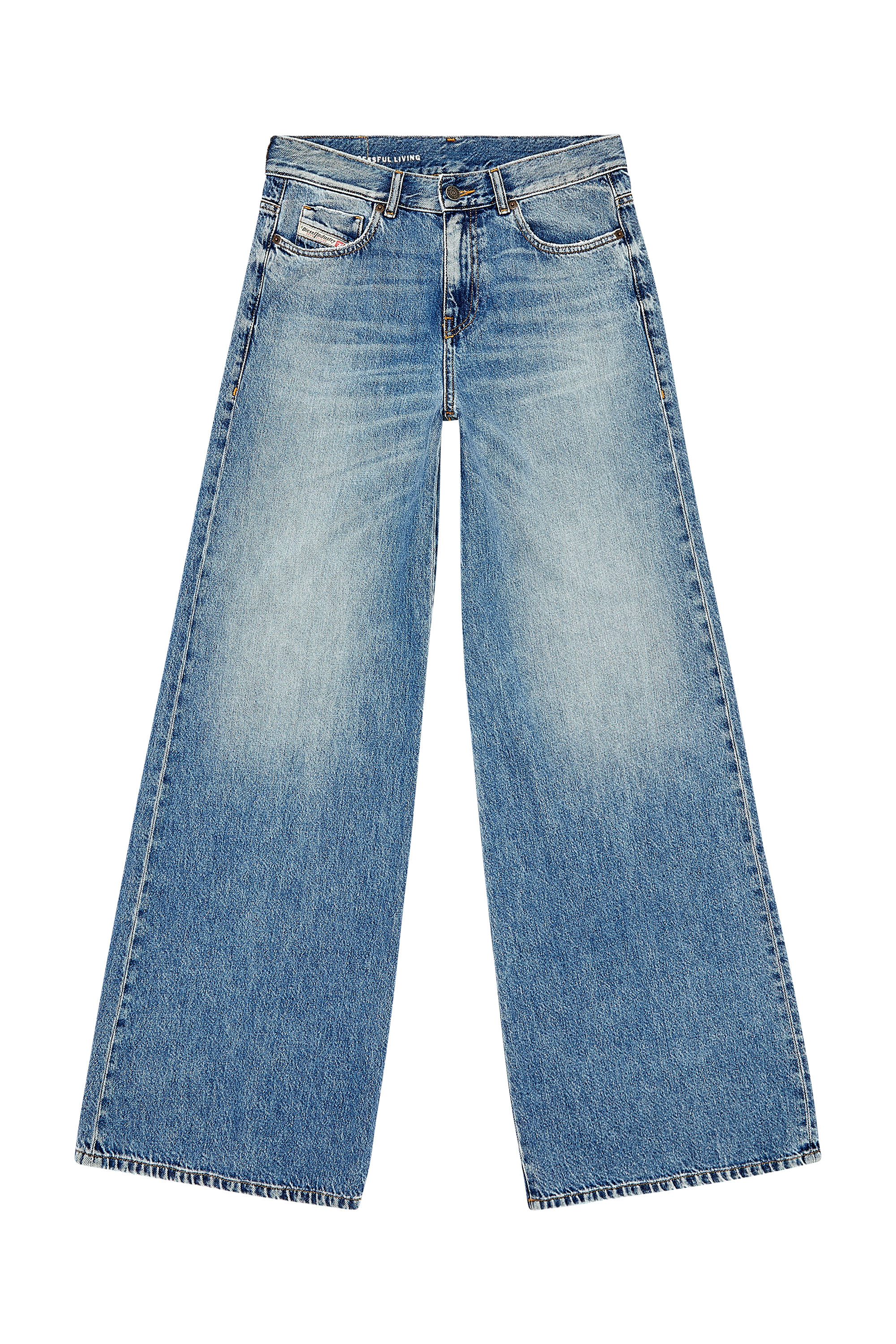 Diesel - Flare Jeans 1978 D-Akemi 09H95 Femme, Bleu moyen - Image 2
