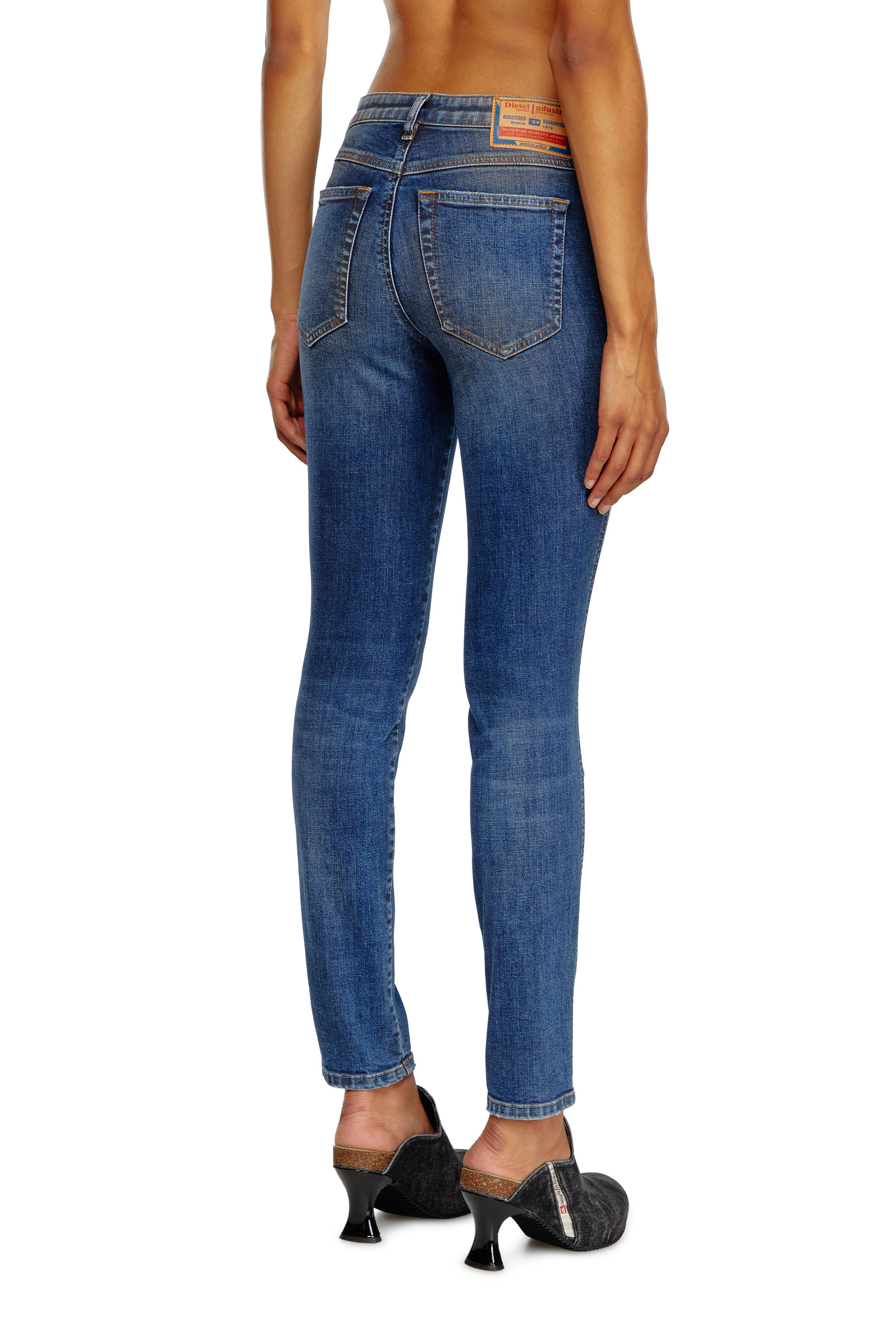Diesel - Skinny Jeans 2015 Babhila 09J32 Donna, Blu Scuro - Image 4