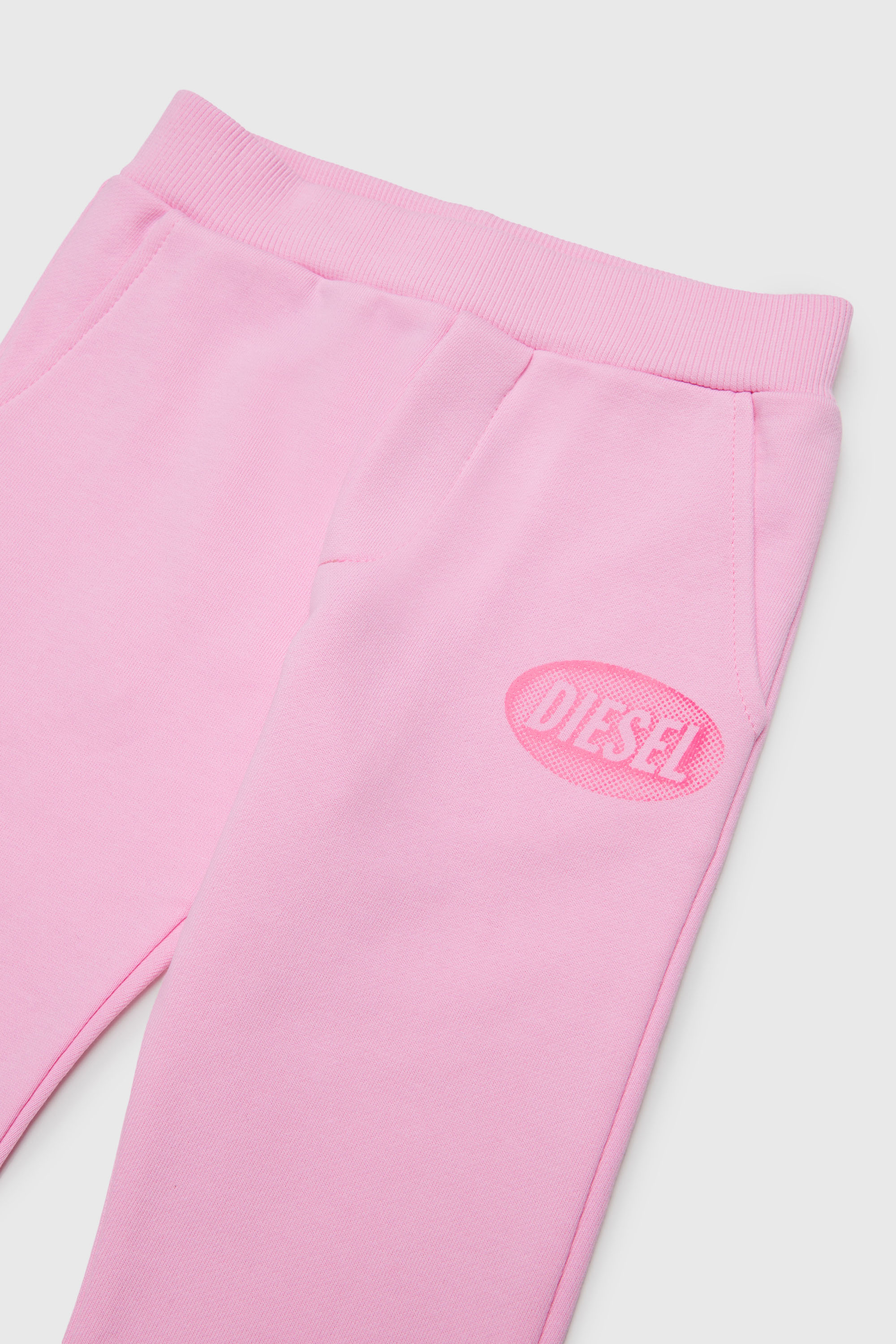 Diesel - PDSELB, Pantalon de surv&ecirc;tement en coton avec logo imprim&eacute; Mixte in Rose - 3