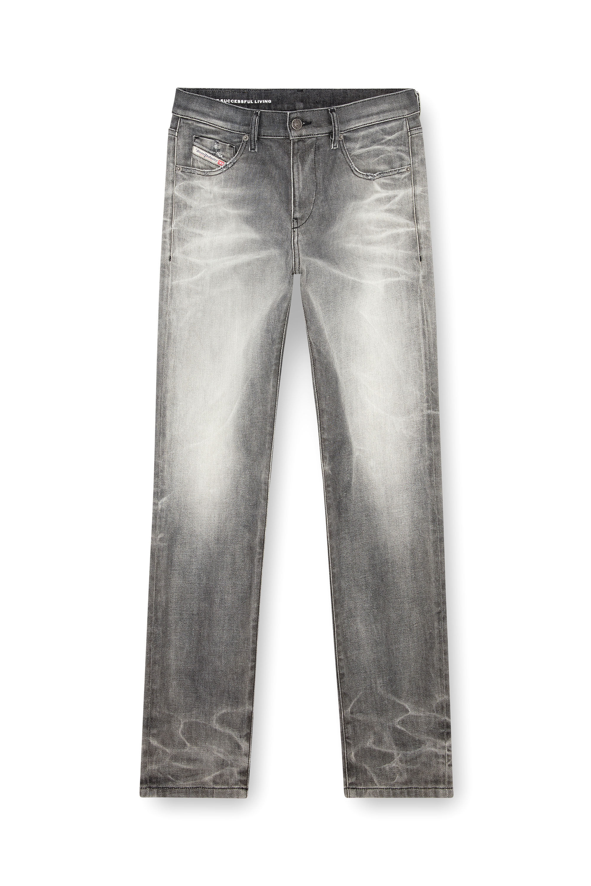 Diesel - Homme Slim Jeans 2019 D-Strukt 09J58, Gris foncé - Image 3