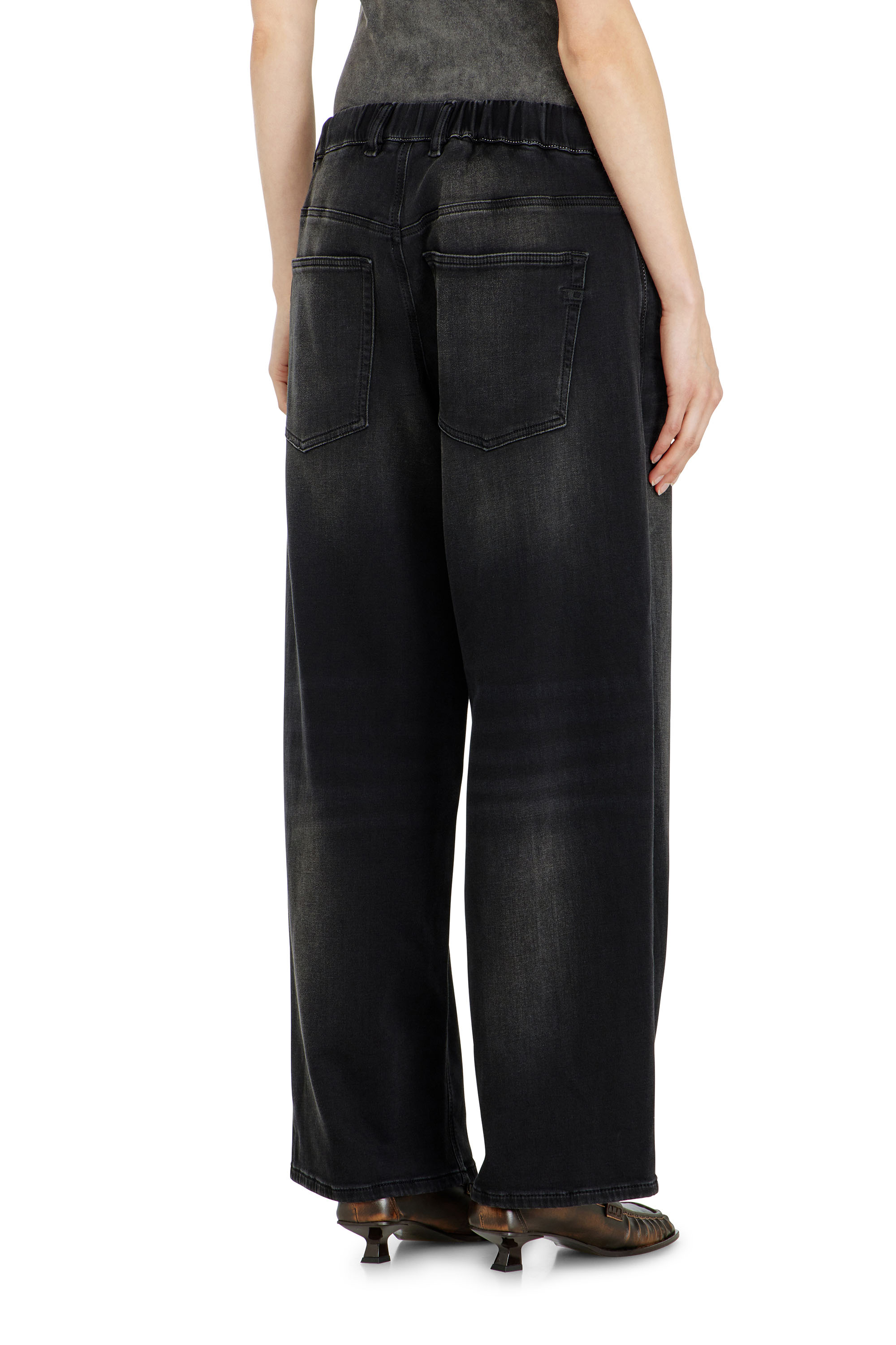 Diesel - Relaxed 2097 D-Enim-M Joggjeans&reg; 09P90 Mixte, Noir/Gris fonc&eacute; - Image 3