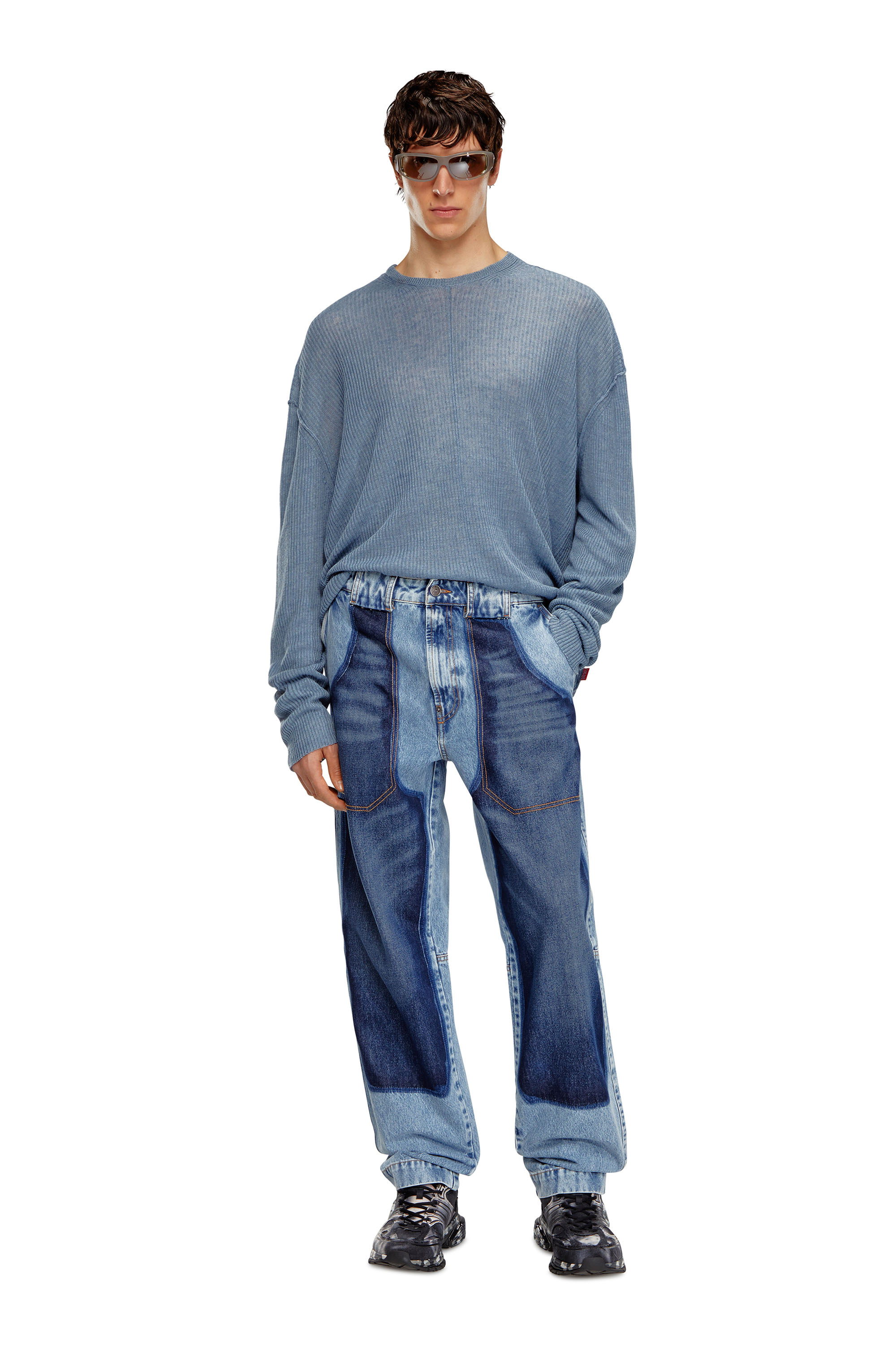 Diesel - Tapered Jeans D-P-5-D 0GHAW, Bleu Clair - Image 1
