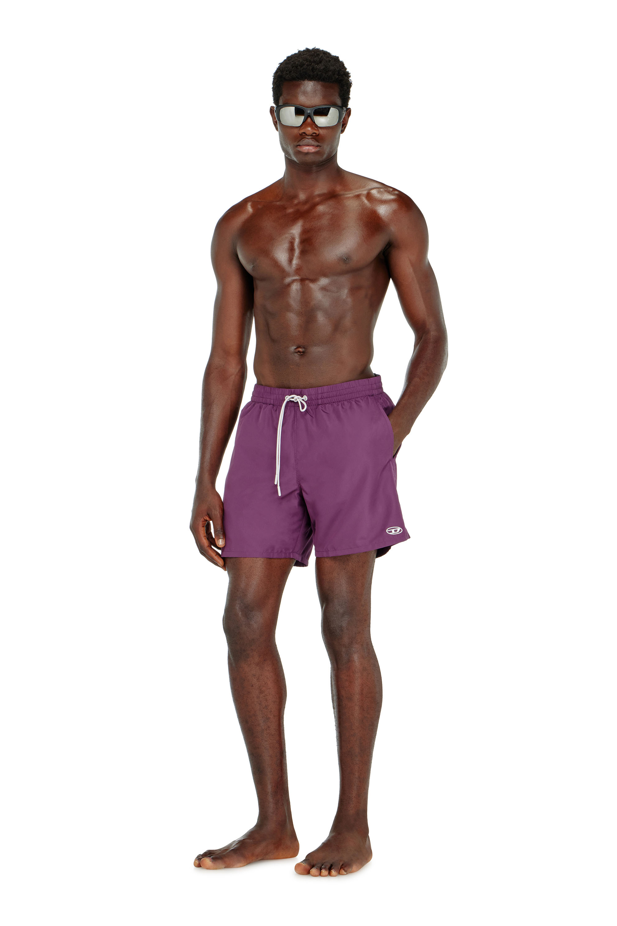 Diesel - GEORGE-41-UTLT, Costume da bagno con logo Oval D metallizzato Uomo in ToBeDefined - 1