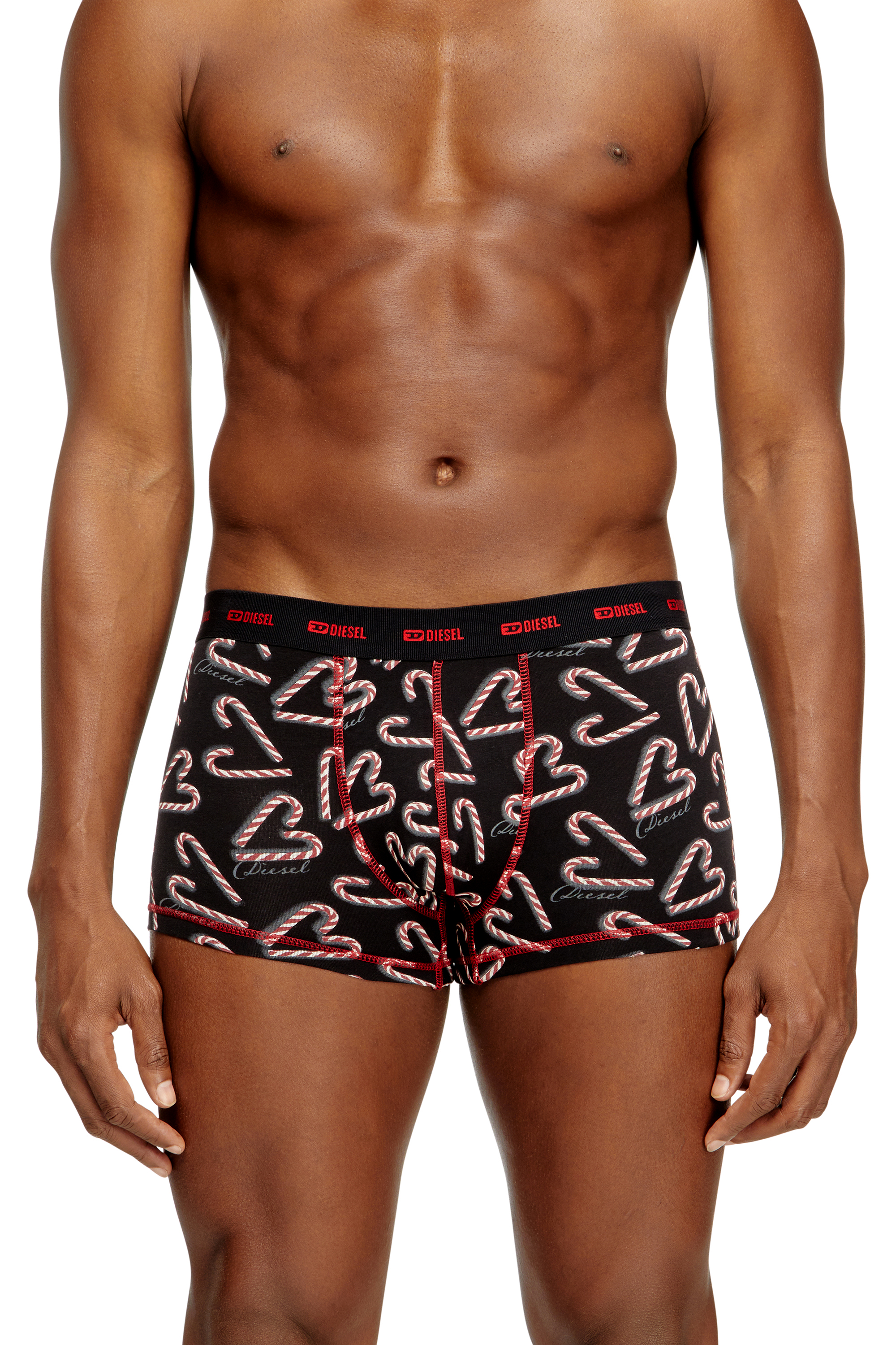 Diesel - DAMIEN-GFT-UTLT-3PACK, Herren Set aus drei Boxershorts aus Stretch-Baumwolle in Schwarz/Rot - 3