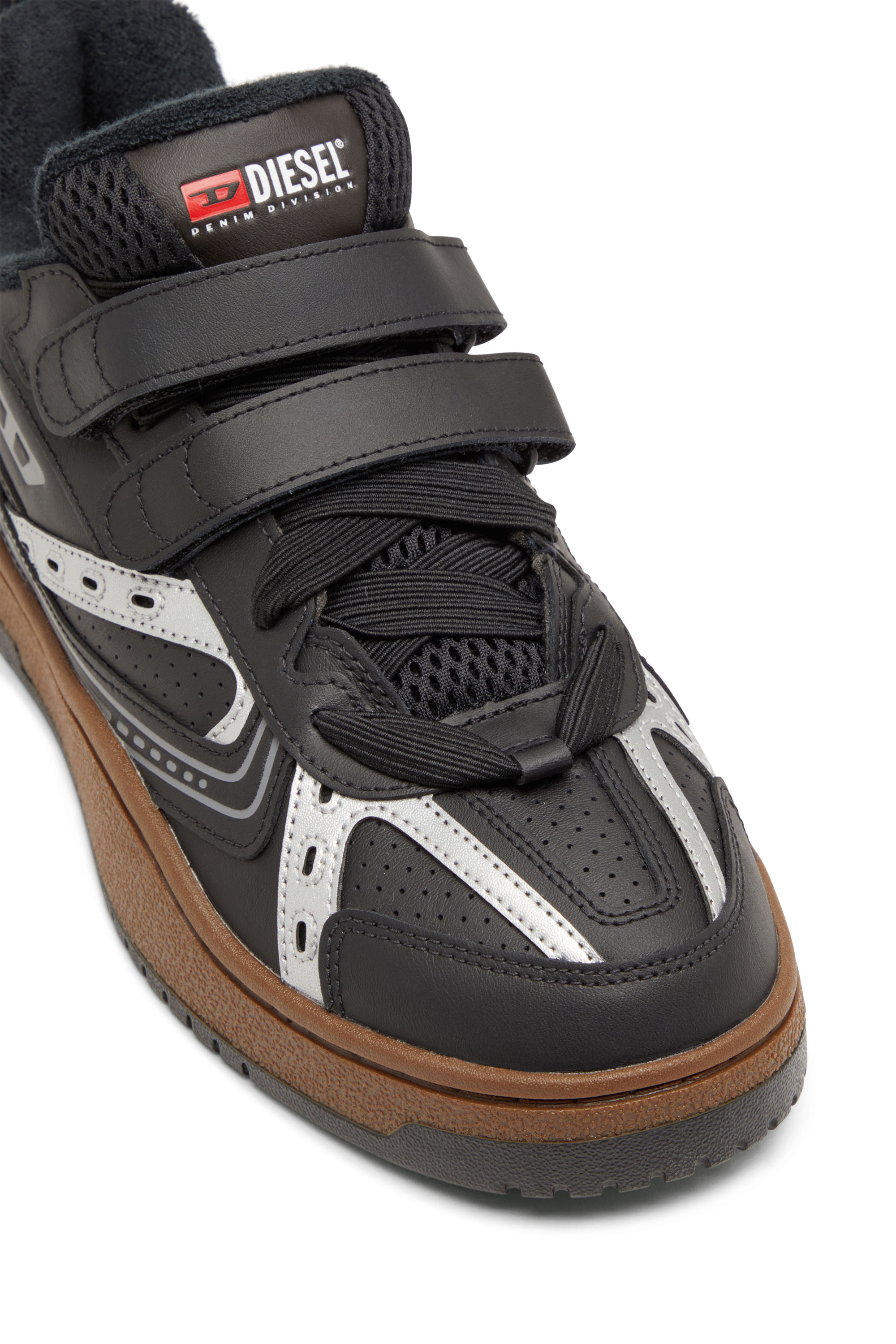 Diesel - S-UKIYO SKT, Uomo S-Ukiyo-Sneaker in pelle con chiusure a strappo in Nero - Image 6