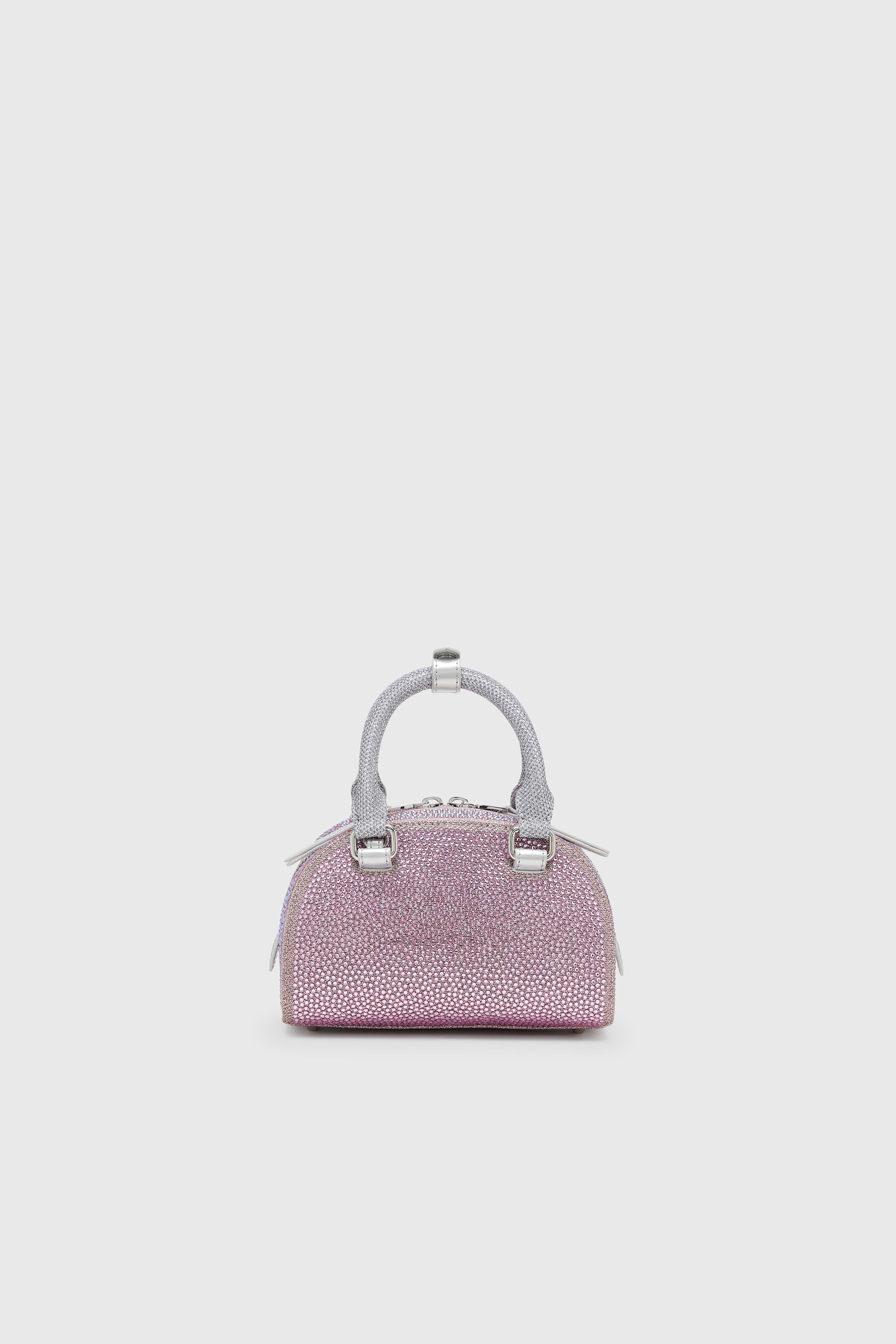 Diesel - 1DR DOME CROSSBODY, Damen 1DR Dome - Kleine-Crossbody-Bag aus Crystal Lurex in Rosa - 2
