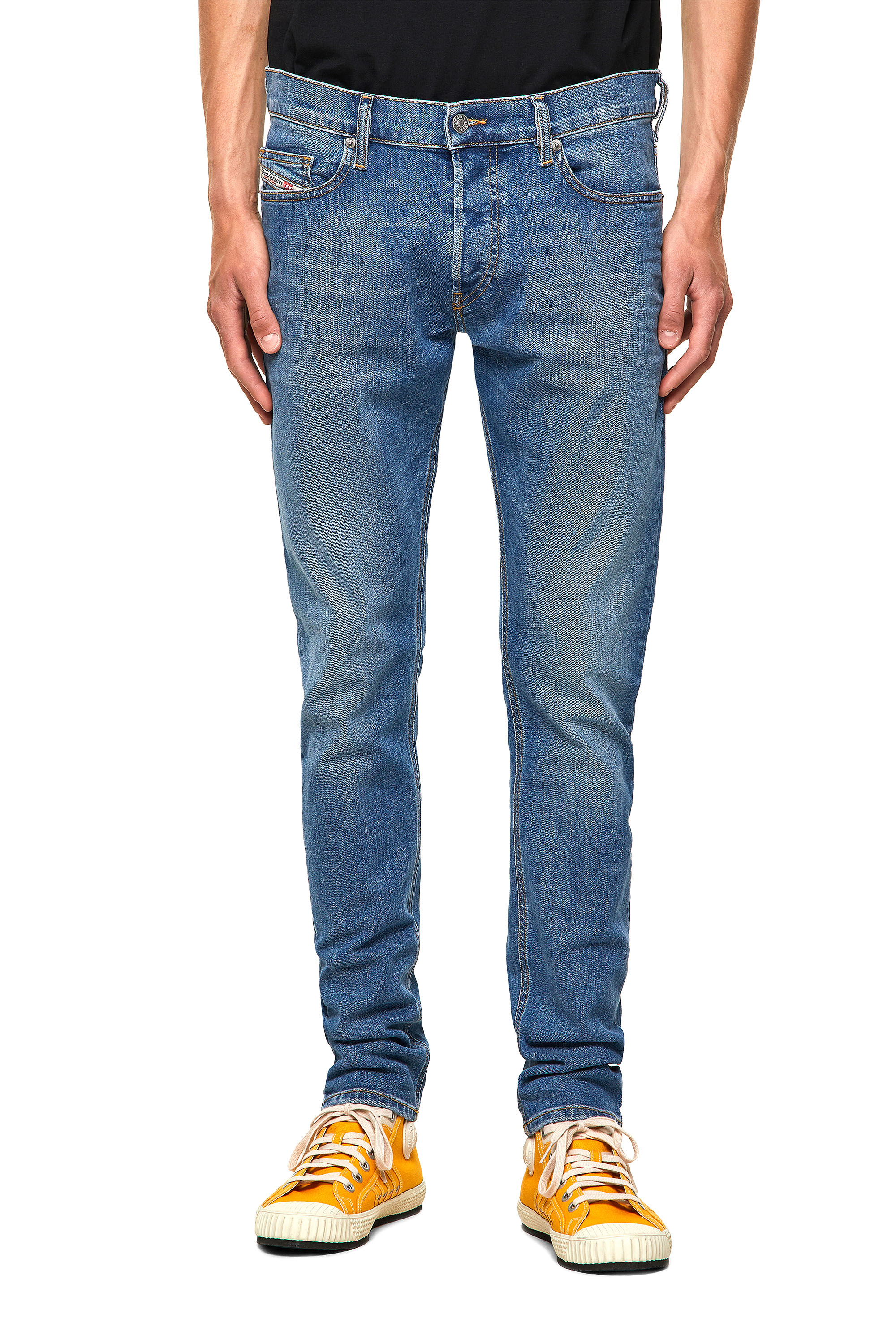 Diesel - D-Luster 009ZR Slim Jeans, Blu Chiaro - Image 1