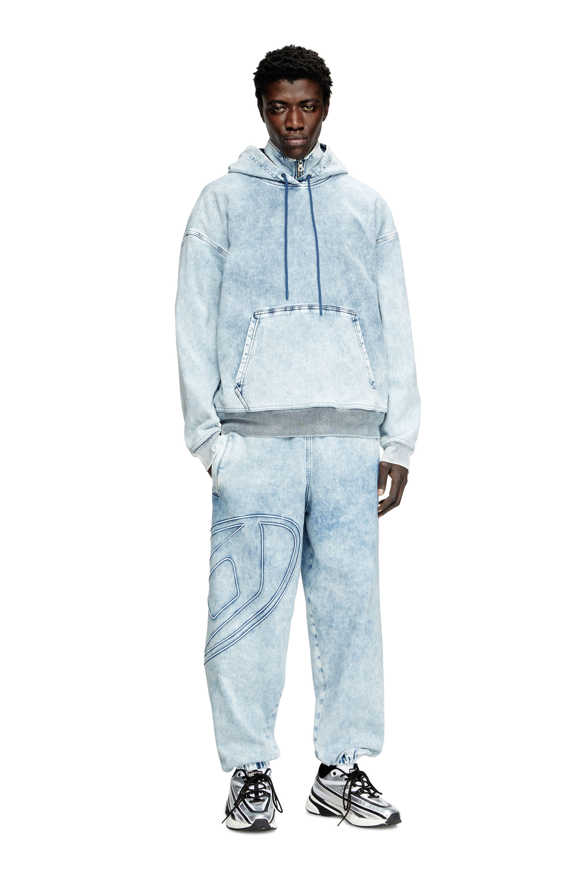 Diesel - Slim D-Pint Track Denim 0ABCN Mixte, Bleu Clair - Image 2