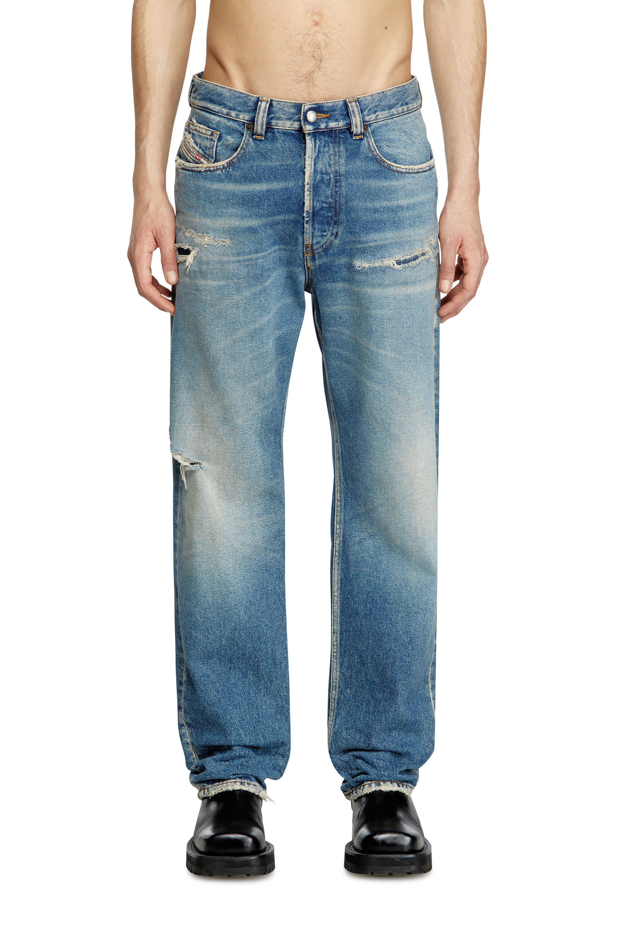 Diesel - Regular Jeans 2010 D-Macs 09L43 Uomo, Blu medio - Image 1