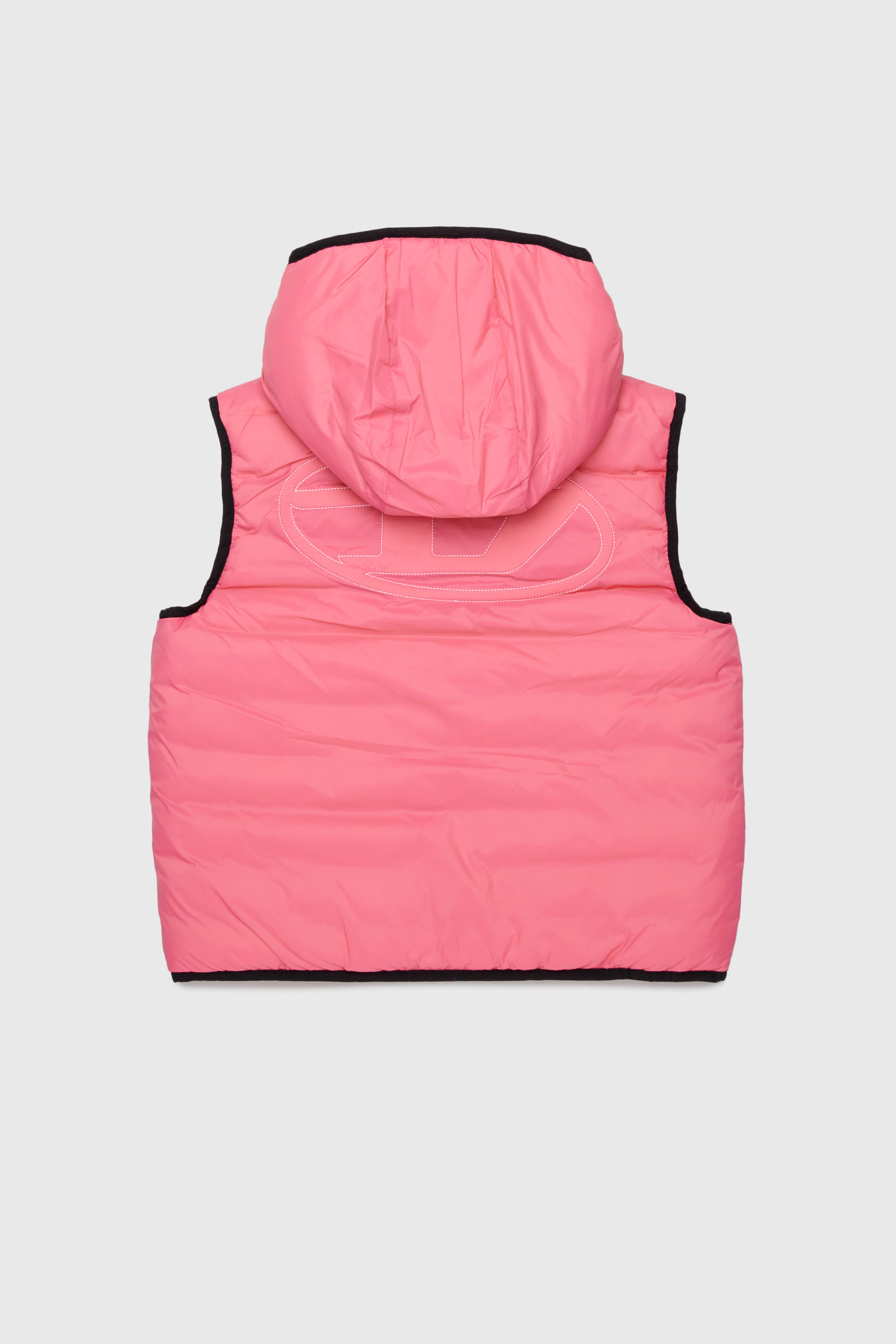 Diesel - JOSIP, Unisex Weste mit Kapuze aus wattiertem Nylon in Rosa - 2