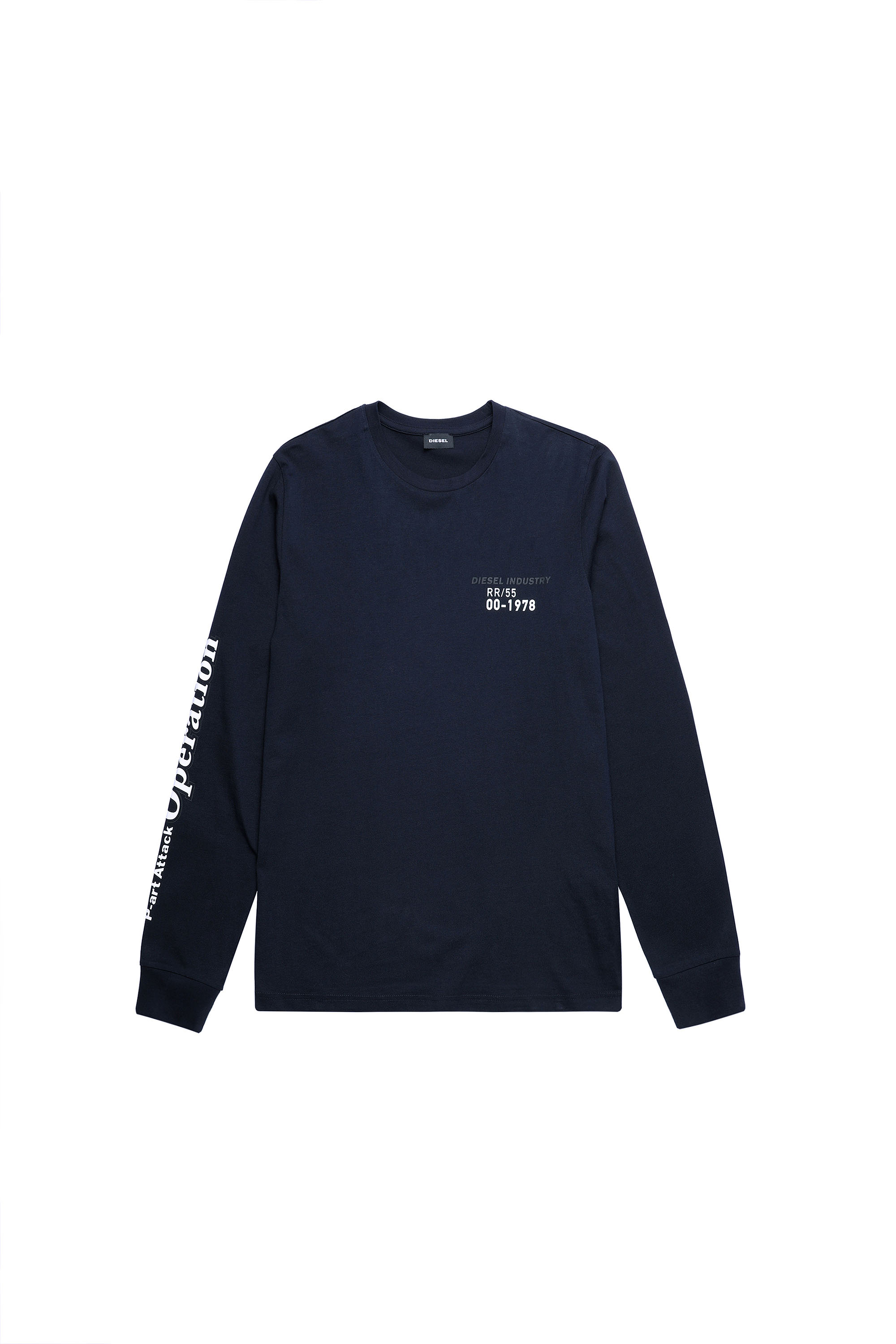 T-DIEGOS-LS-K25, Dunkelblau - T-Shirts