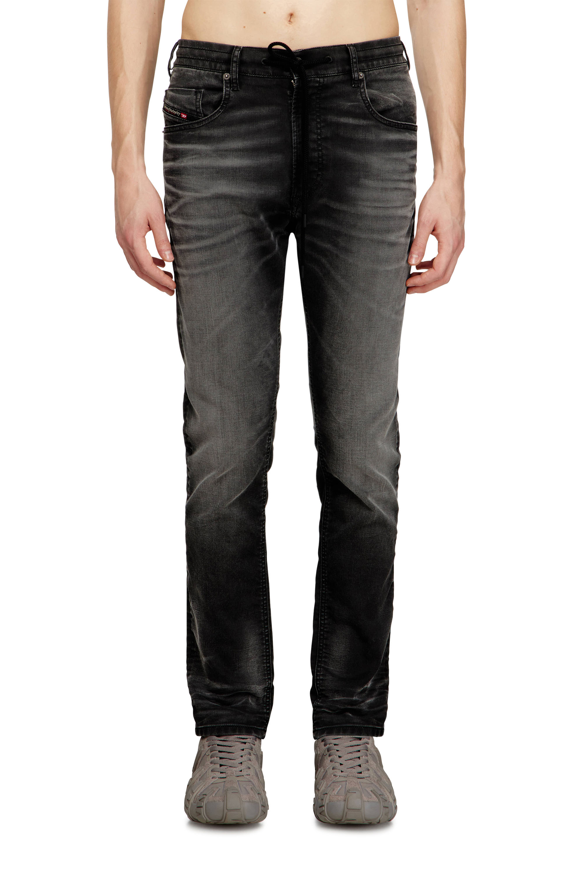 Diesel - Regular 2032 D-Krooley Joggjeans&reg; 068UG Uomo, Nero/Grigio scuro - Image 1