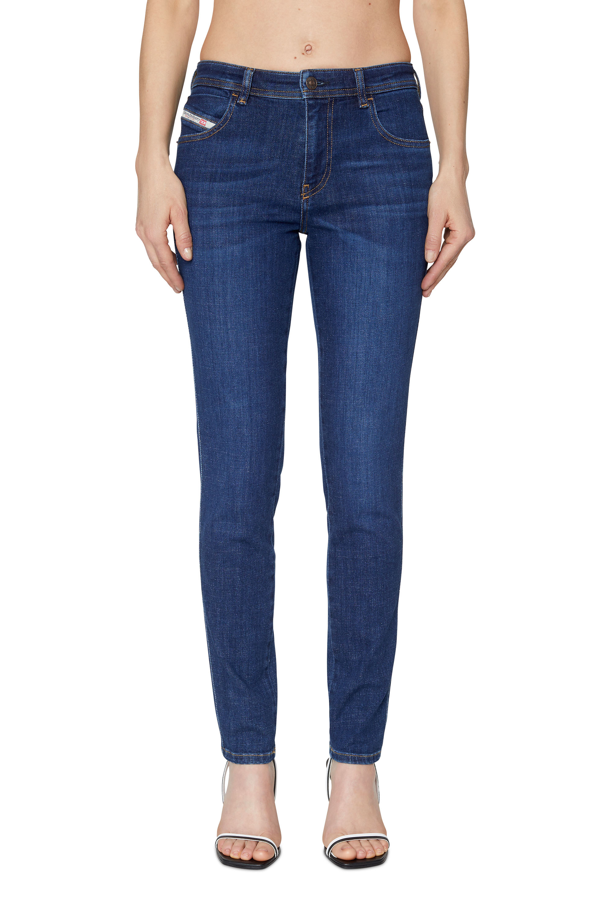 Diesel - Skinny Jeans 2015 Babhila 09C58 Femme, Bleu Fonc&eacute; - Image 3