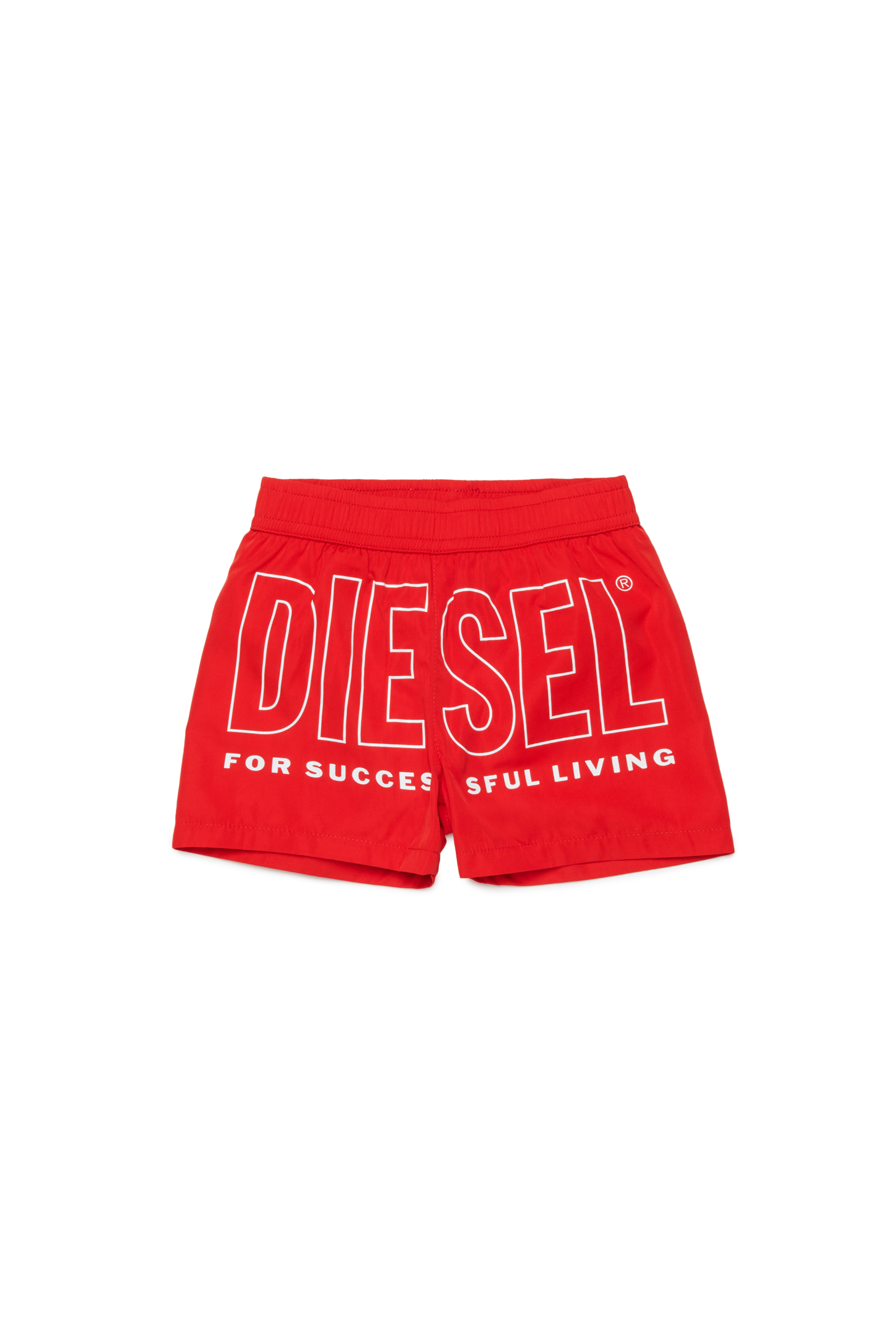 Diesel - MISITB, Short de bain avec imprim&eacute; maxi Biscotto Homme in Rouge - 1