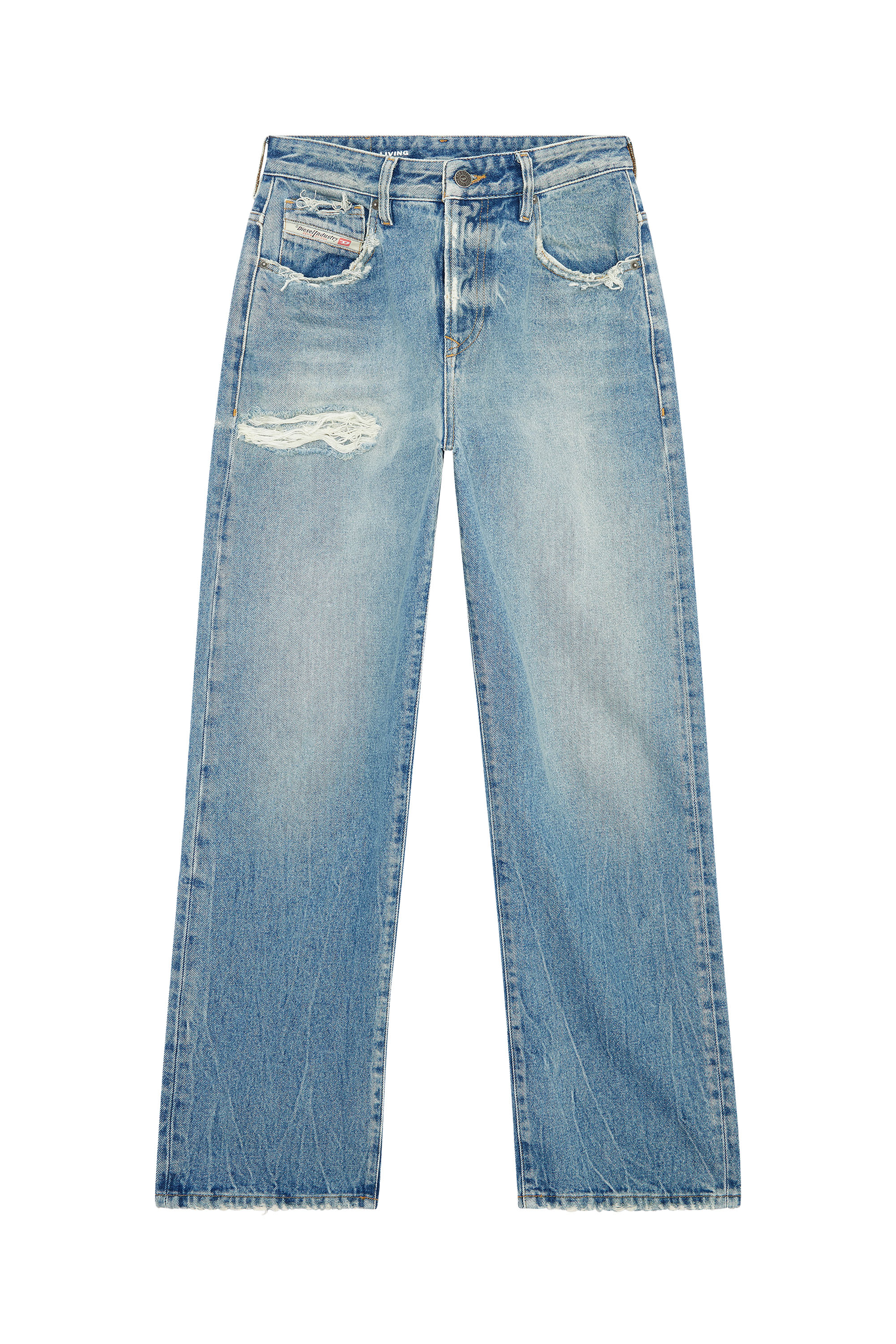 Diesel - 1999 007N3 Straight Jeans, Bleu moyen - Image 3