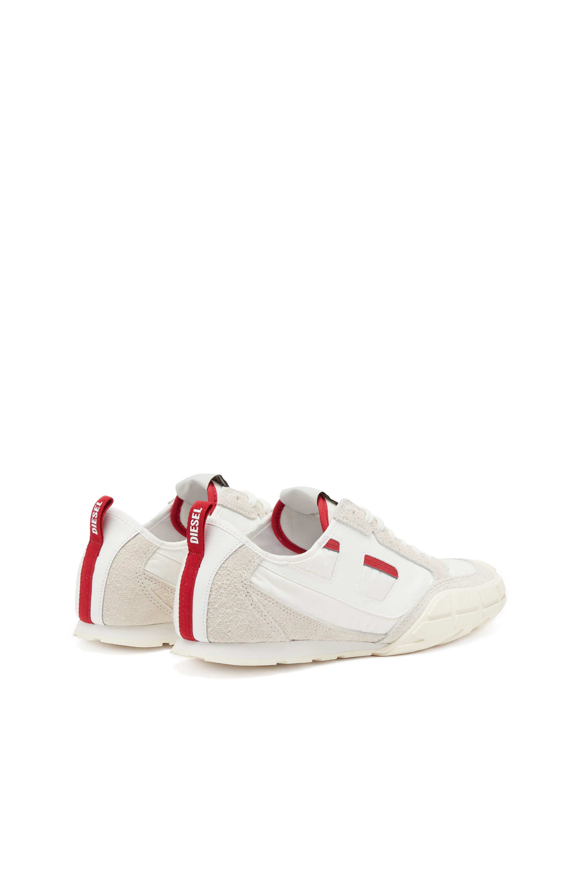 Diesel - S-PAGODHA LOW, Sneaker in pelle, suede e ripstop Uomo in Multicolor - 3