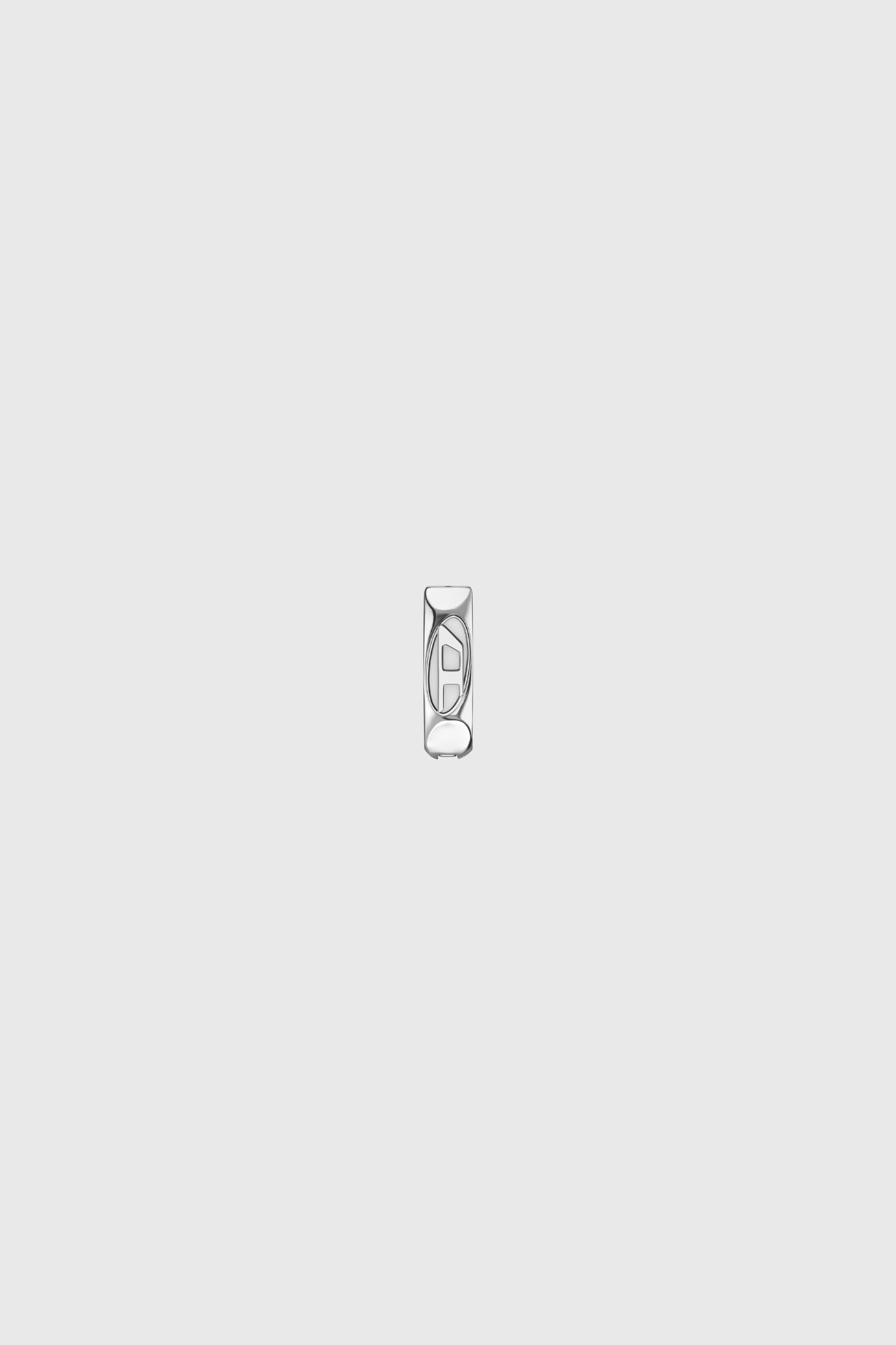 Diesel - DX1692040 JEWELLERY, Cr&eacute;ole en acier inoxydable &agrave; simple anneau Mixte in Gris argent&eacute; - 1