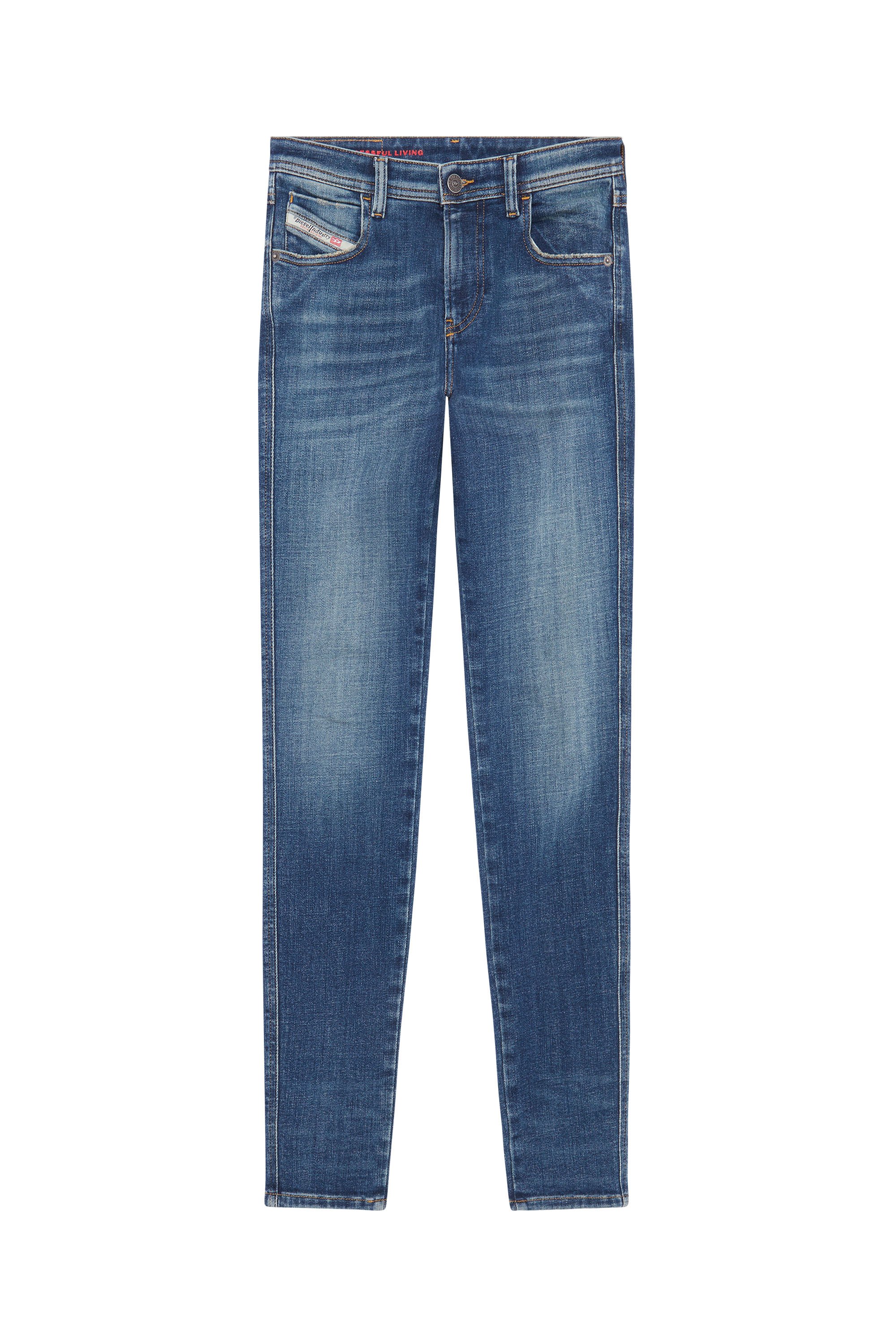 Diesel - 2015 BABHILA 09D99 Skinny Jeans, Blu medio - Image 6