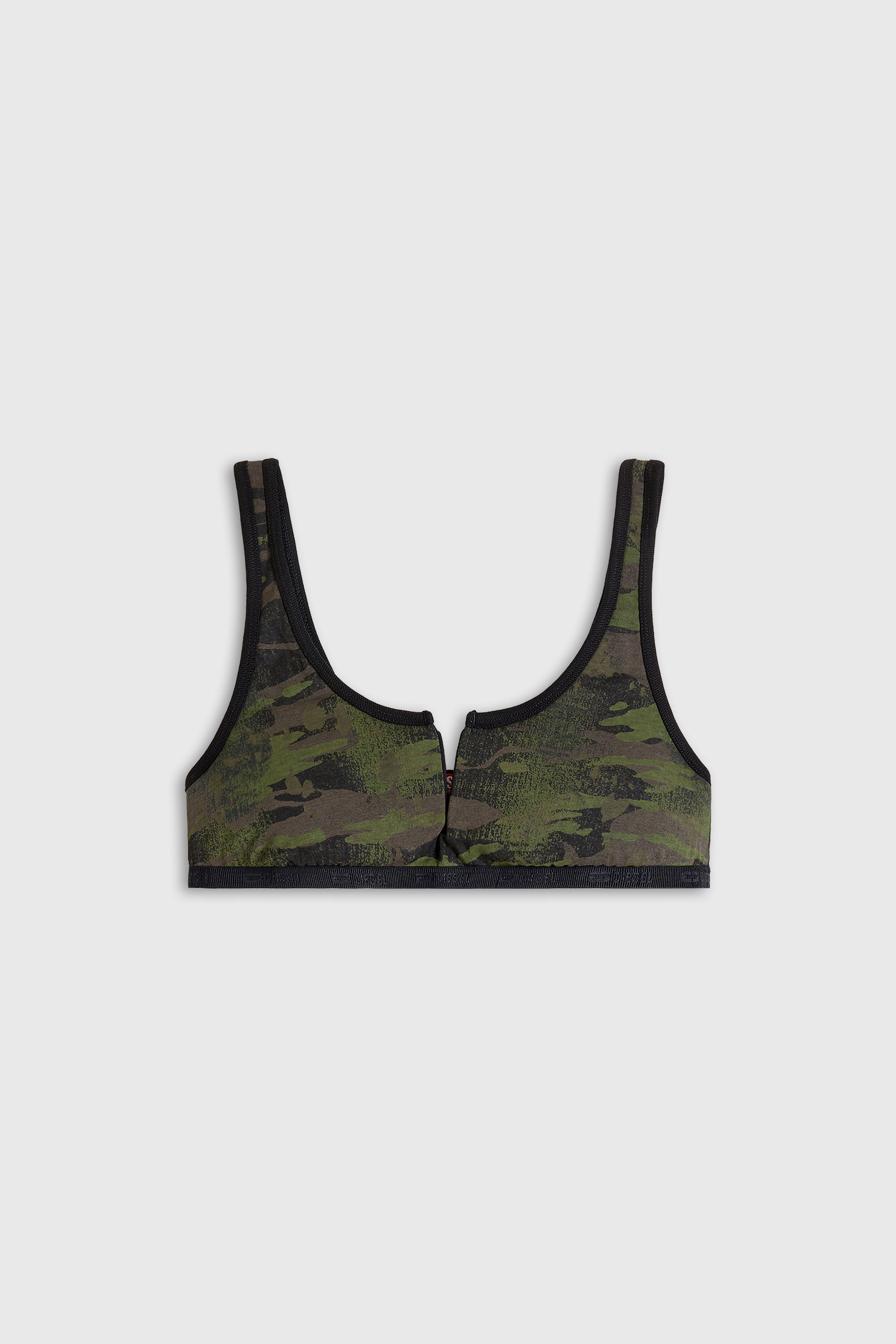 Diesel - ARY-UTLT, Bralette con stampa camouflage Donna in Verde - 2