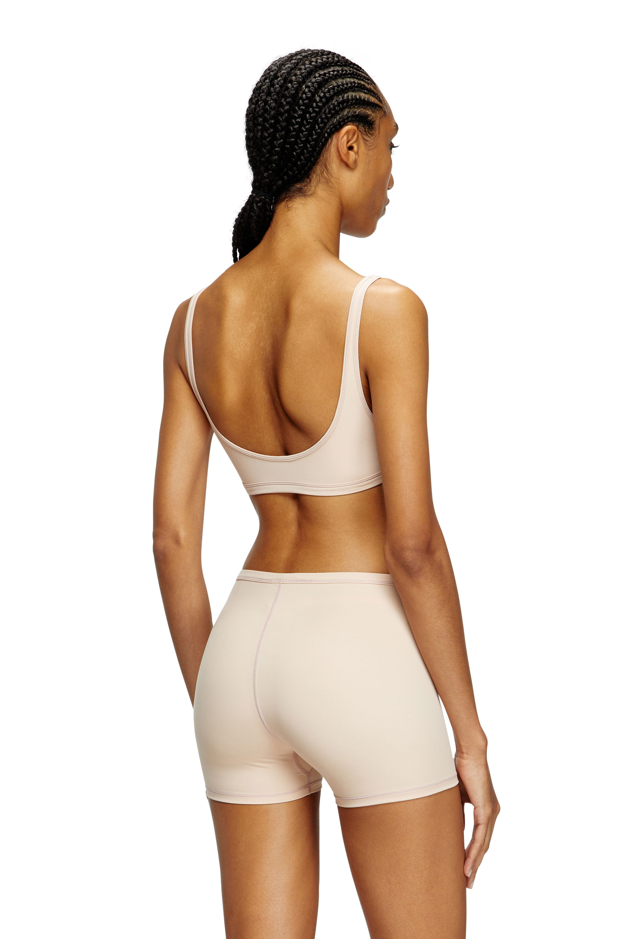 Diesel - SOPHIA-UTLT, Boxer stretch avec logo ajouré Femme in Rose - 3