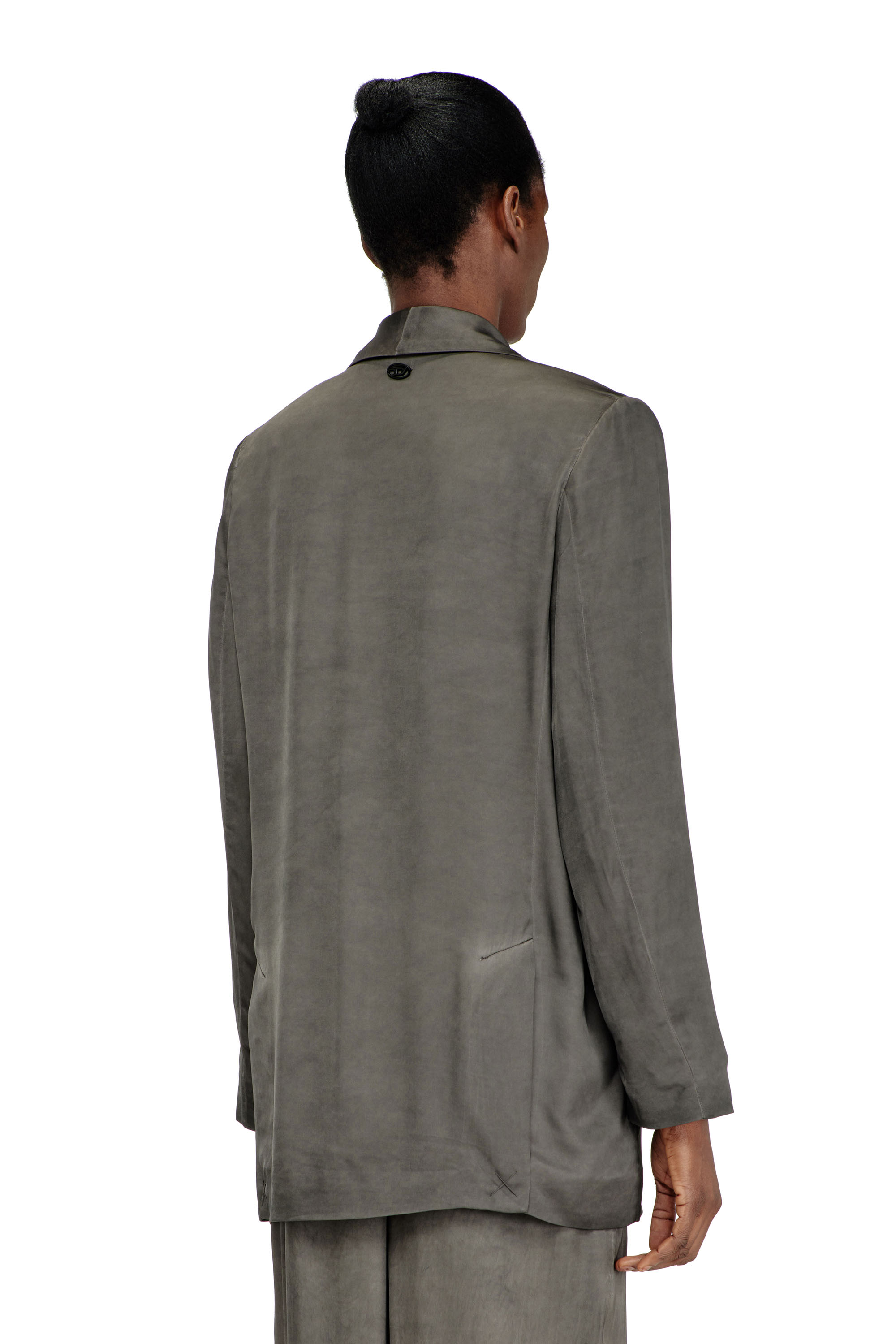 Diesel - G-AVINA-S1, Blazer un viscosa fluida dirt-wash Donna in Grigio - 4