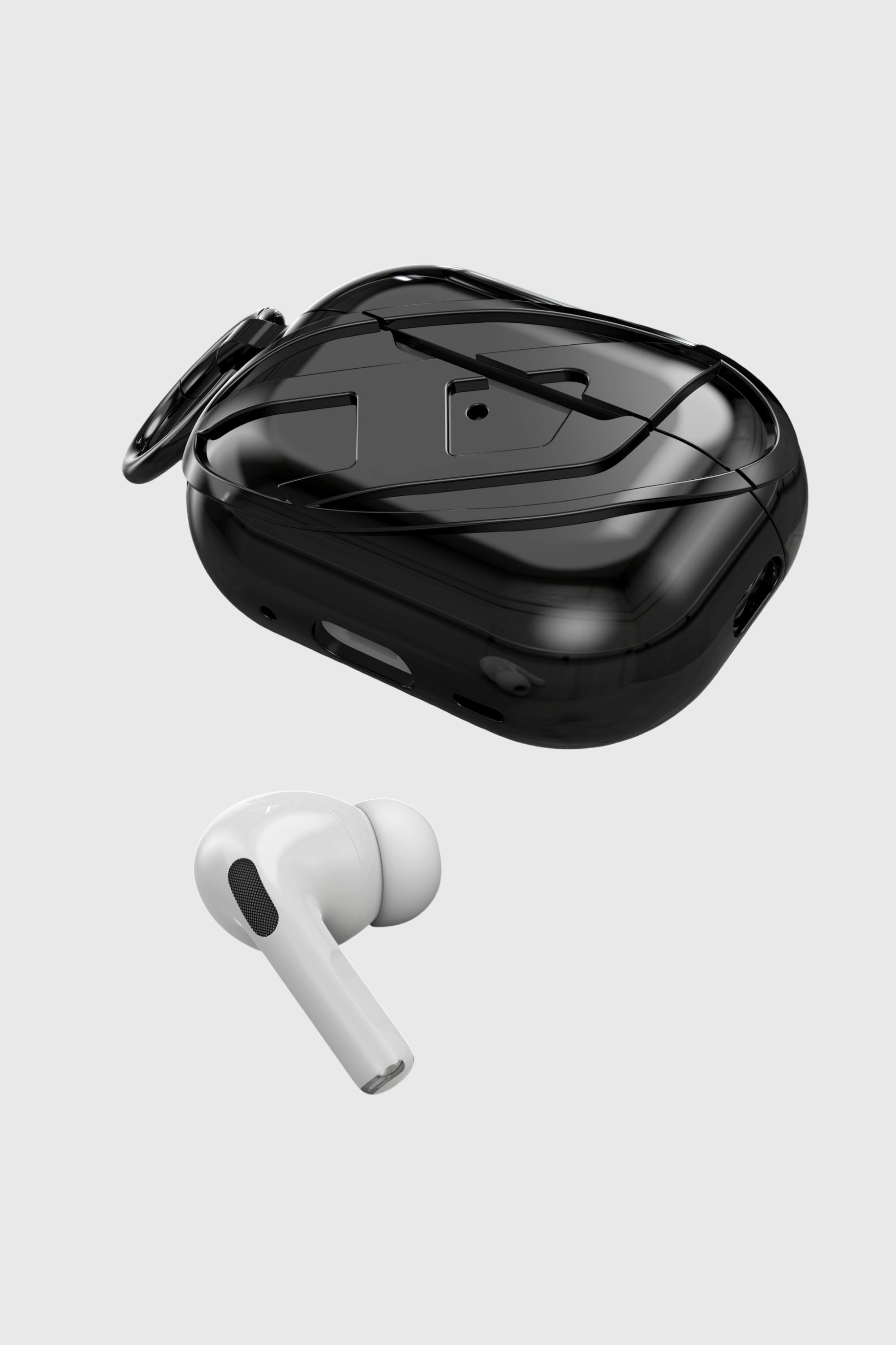 Diesel - 60275 MOULDED CASE, Custodia AirPods AirPods Pro / Pro 2 Unisex in Nero - 4