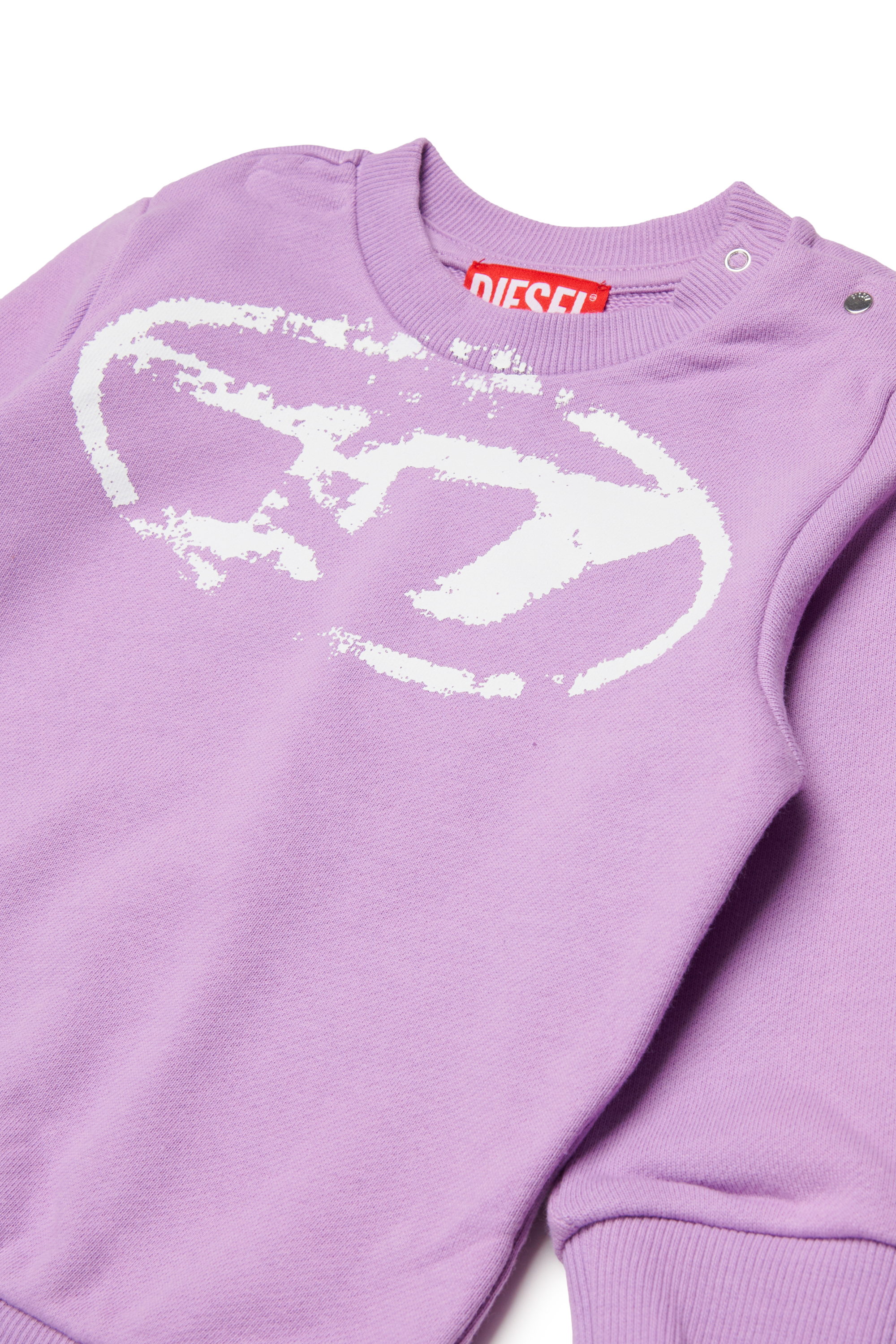 Diesel - SBOXTN5BLONGB-SET, Ensemble de vêtements pour bébé avec logo Oval D effet vieilli Mixte in Violet - 3