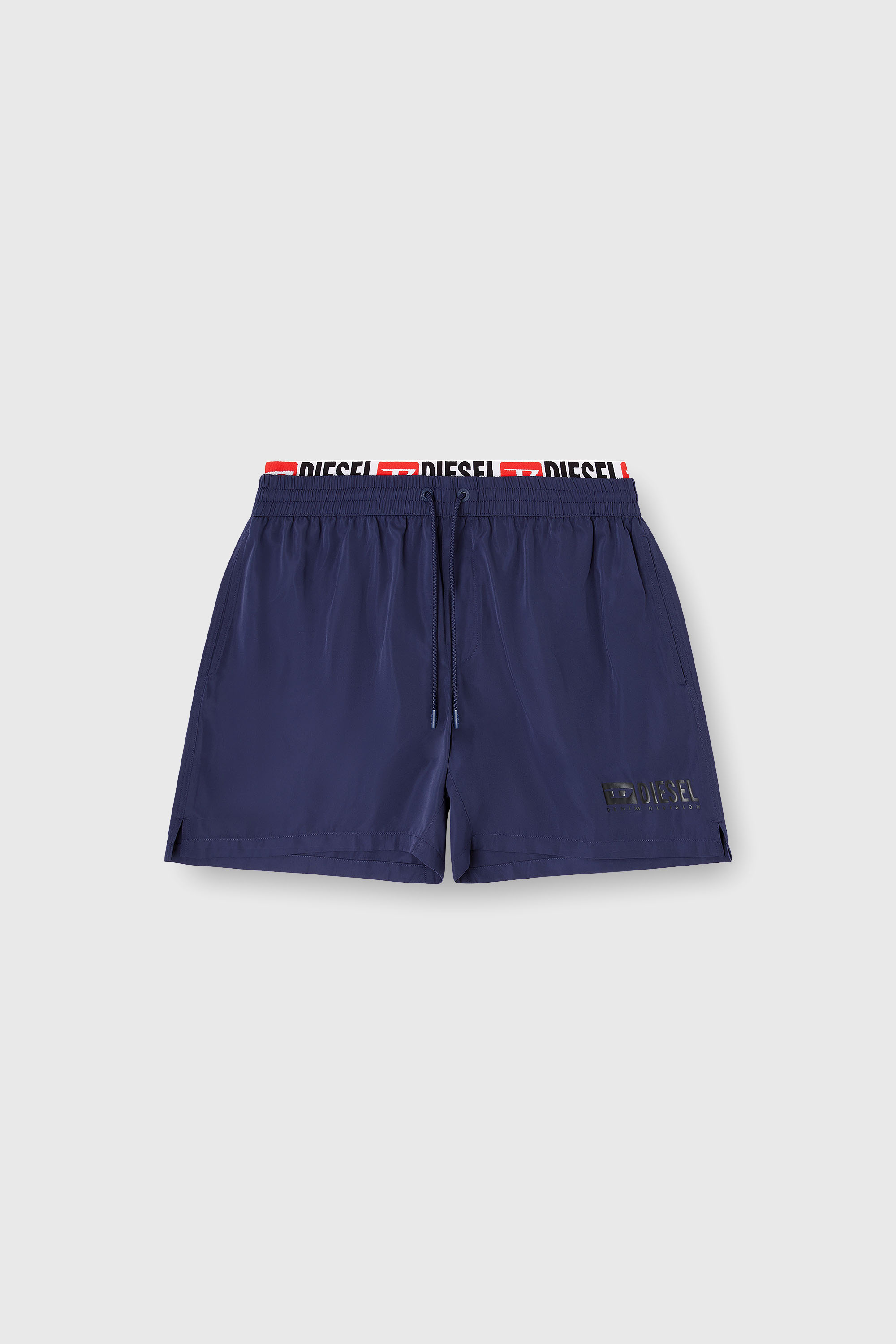 Diesel - VISPER-41-D-CORE, Costume da bagno corto con stampa logo Uomo in Blu - 4