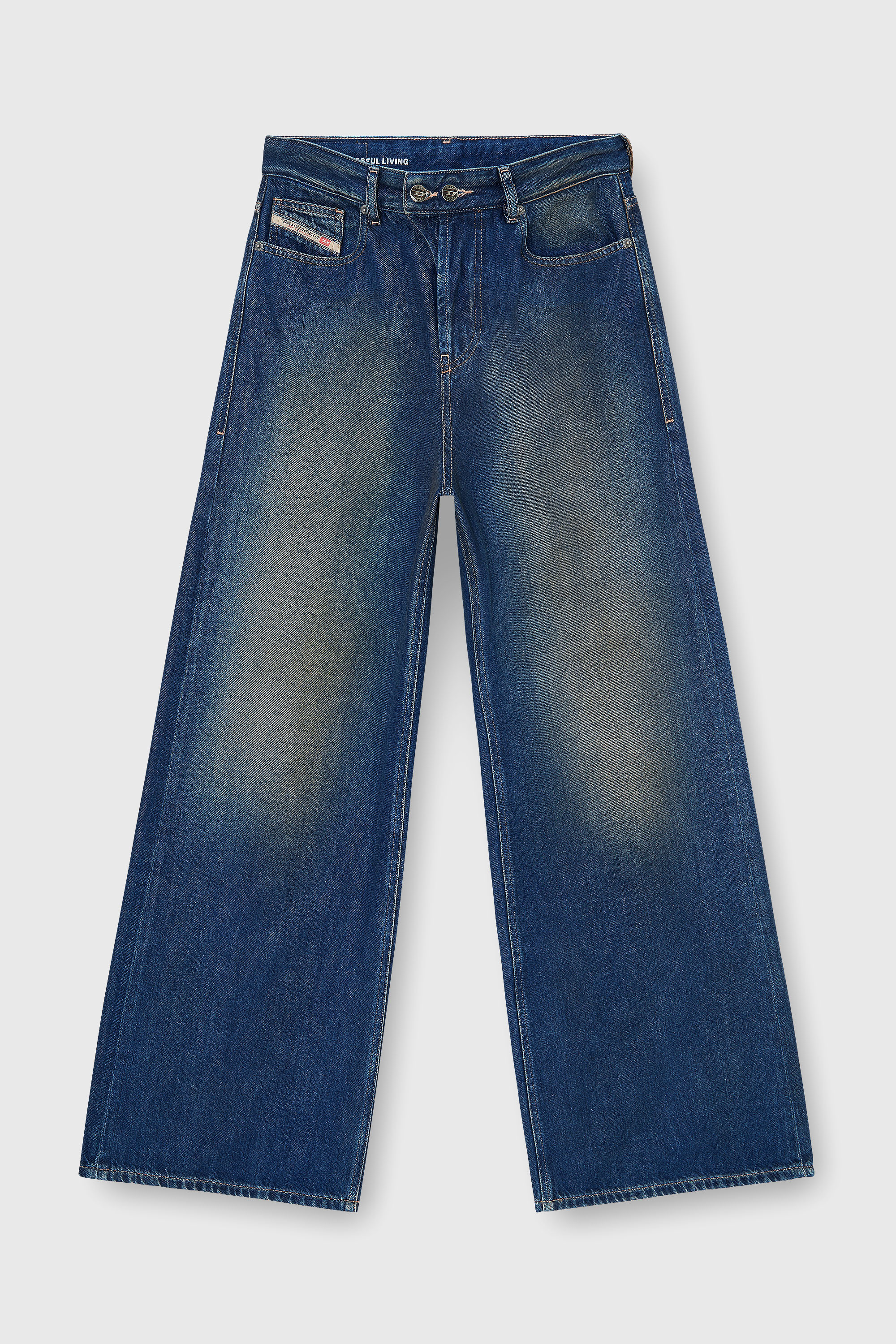 Diesel - Woman's Relaxed Jeans 1996 D-Sire 09P47, Dark Blue - 2