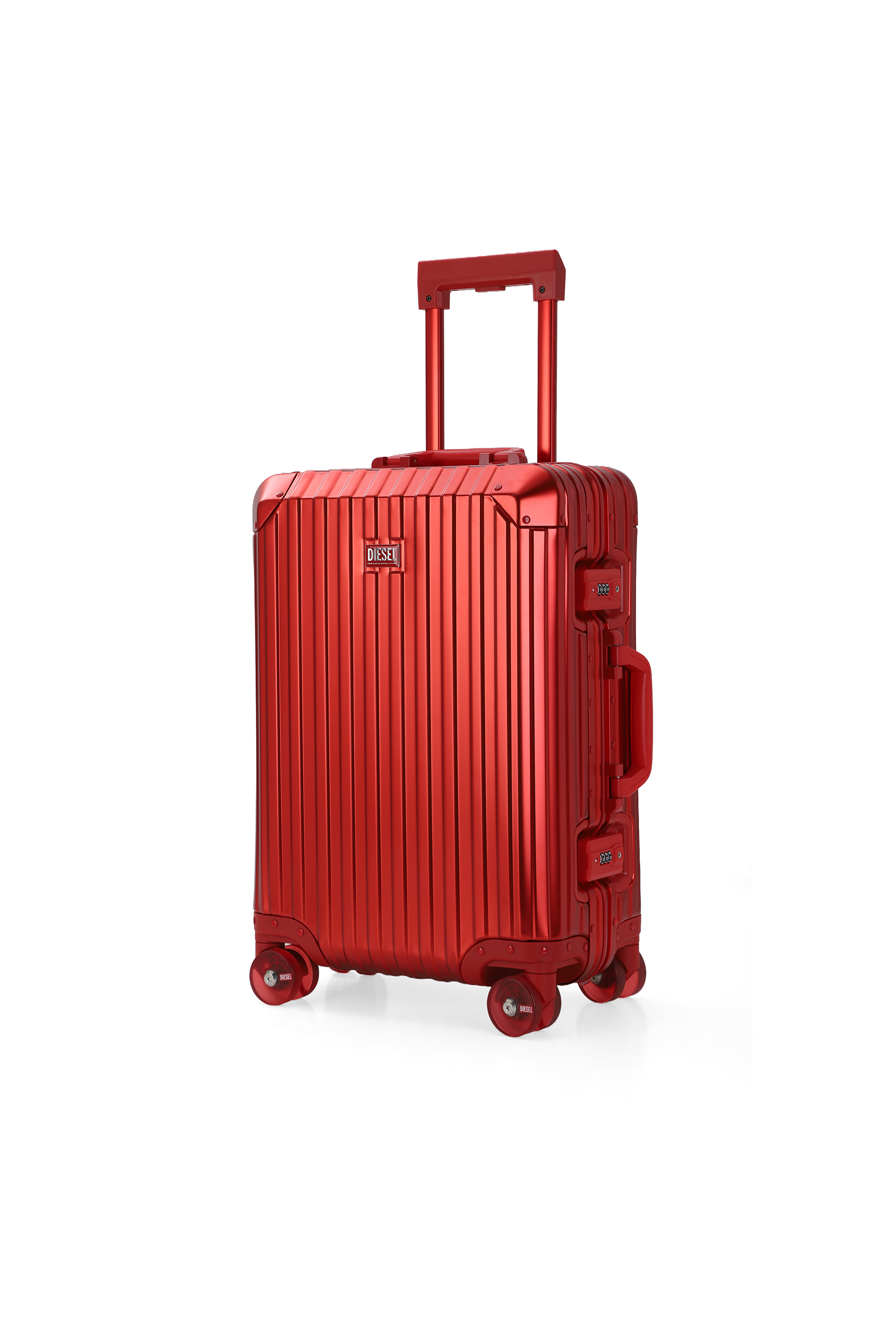 Diesel - DIESEL ALUMINUM TROLLEY- DSL002, Valise en aluminium taille S Mixte in Rouge - 5